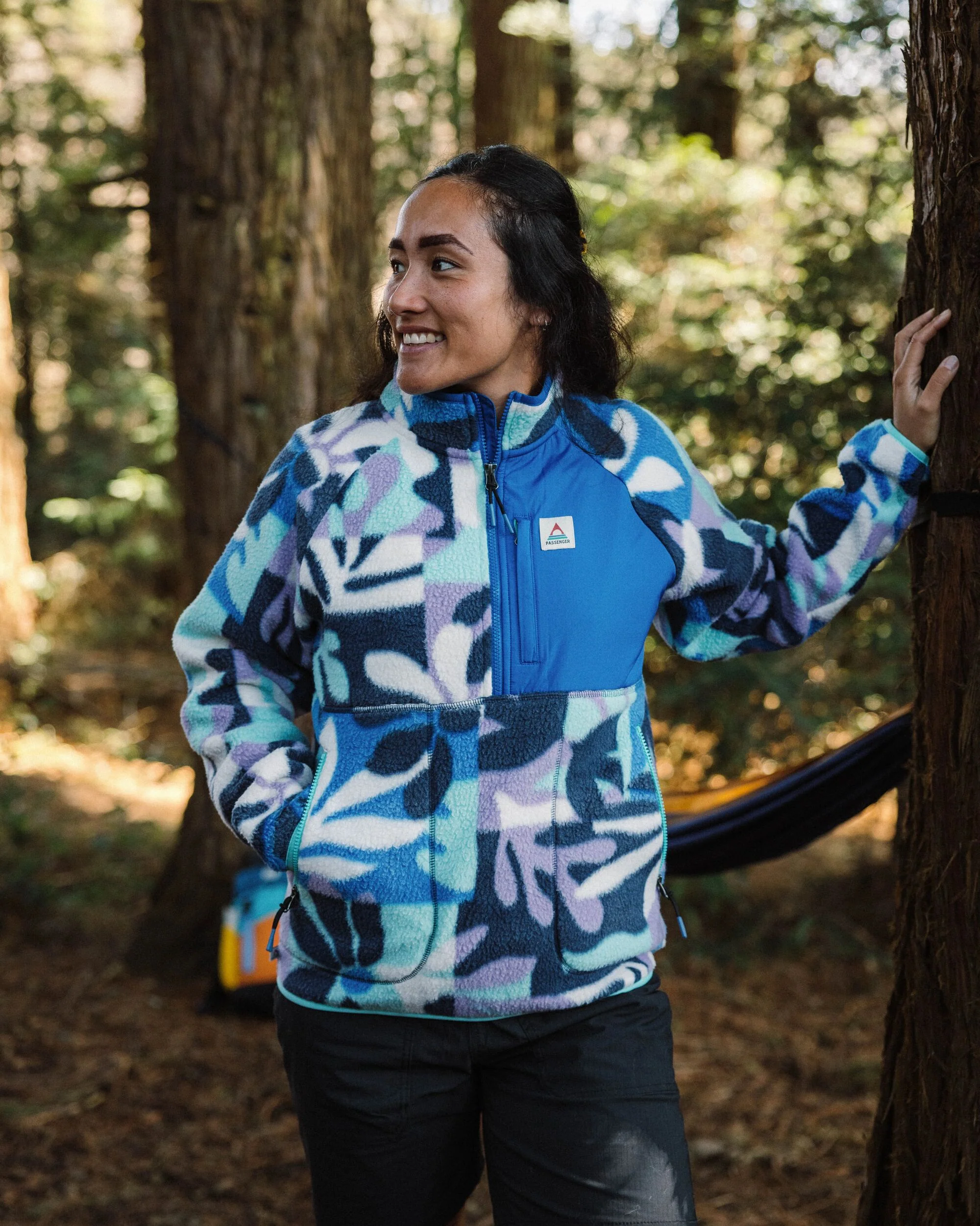 Home Sherpa Fleece - Mountain Foliage Purple - Image 3