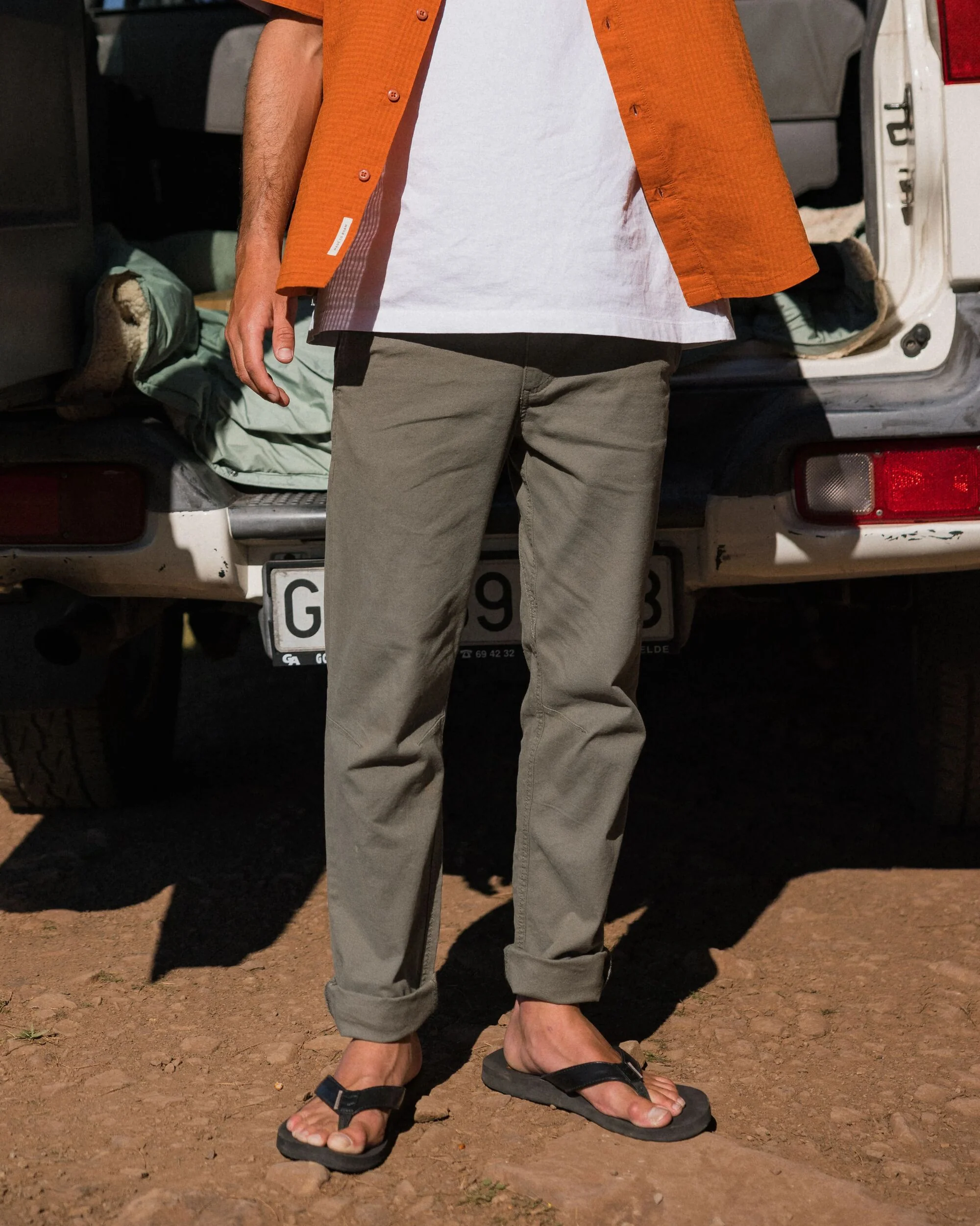Horizon Regular Fit Trouser - Dusty Olive - Image 3