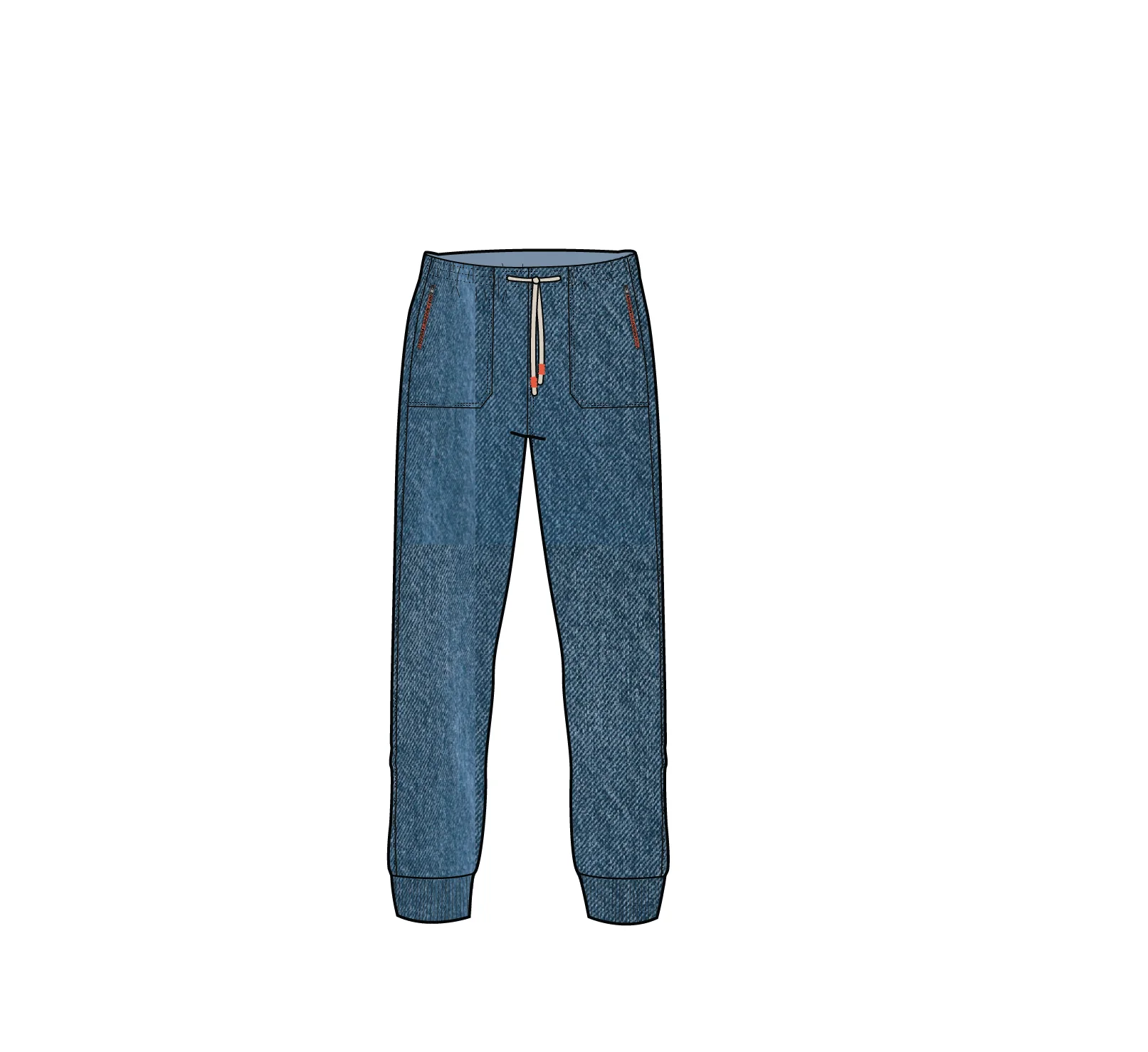 Hydrilla Denim Jogger - Denim Blue - Image 8