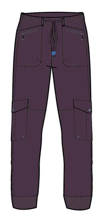 Hydrilla Organic Cotton Trouser - Deep Plum - Image 9