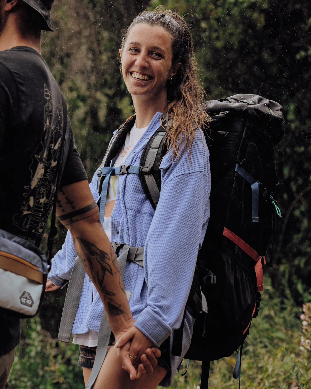 Iguazu Grid Polar Fleece Shirt - Baja - Image 2