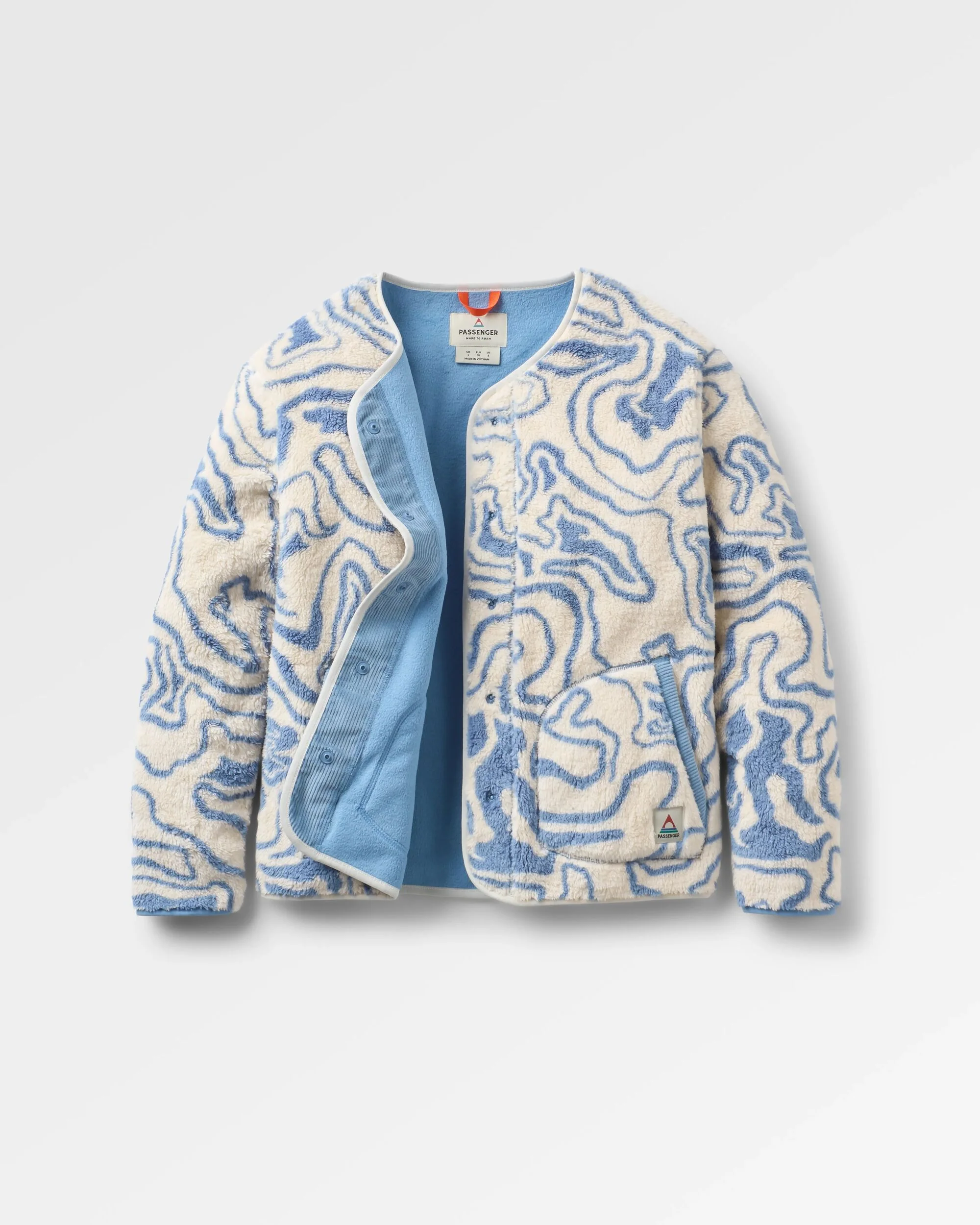 Iris Collarless Fleece - Strata Swirl Birch - Image 2