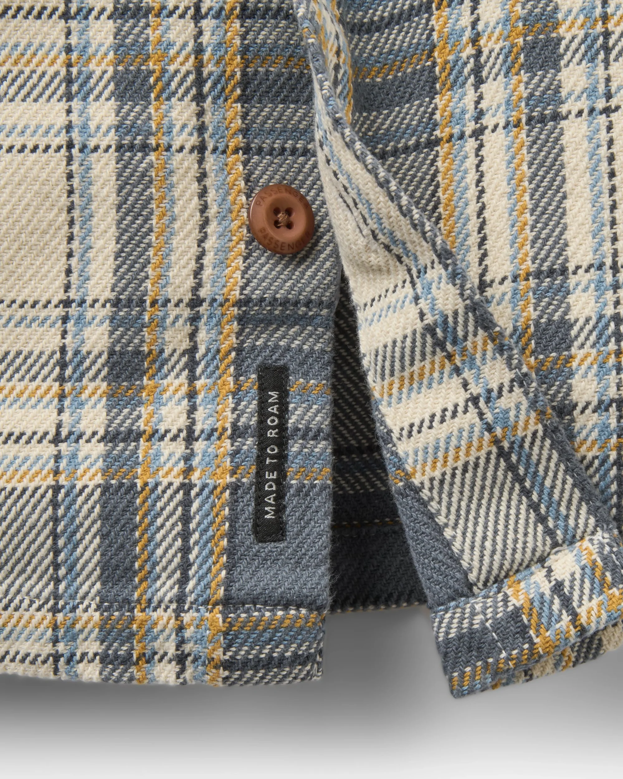 Island Twill Shirt - Off White Check - Image 8