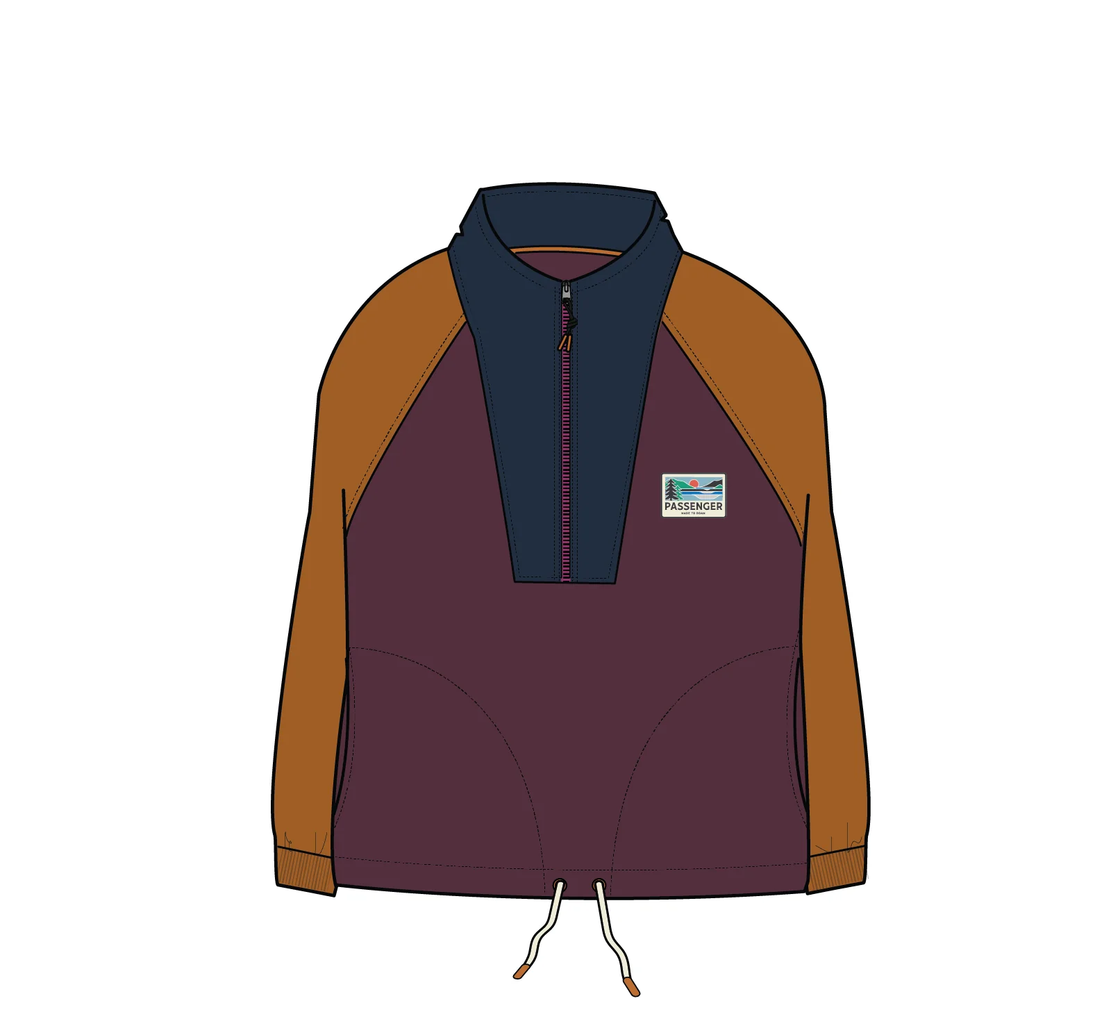 Jazz Organic Cotton Sweatshirt - Fig - Image 7