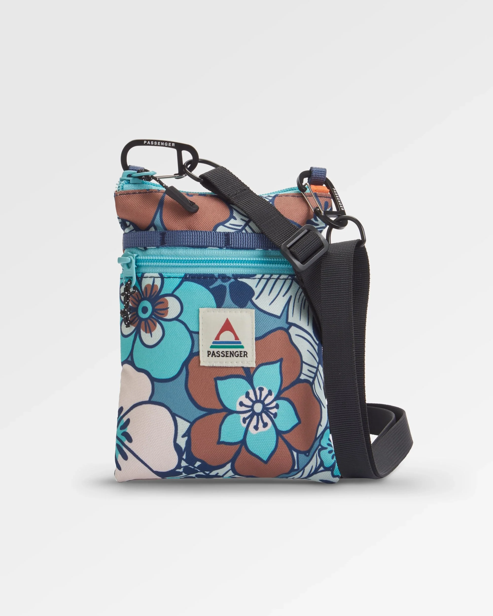 Journey Crossbody Bag - Vintage Floral Aqua - Image 2