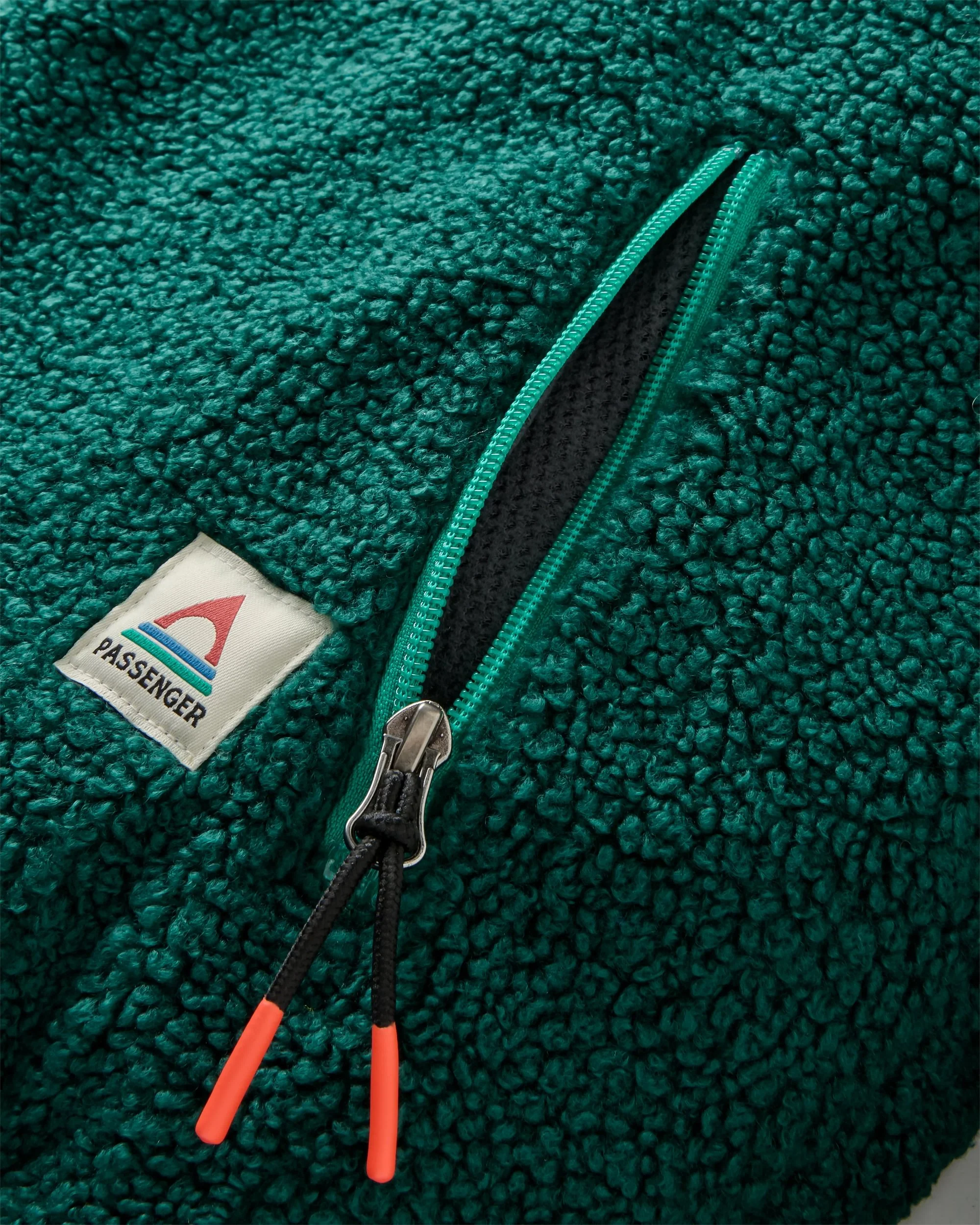 Joy Full Zip Hooded Sherpa Fleece - Greenlake/Rain Forest - Image 5