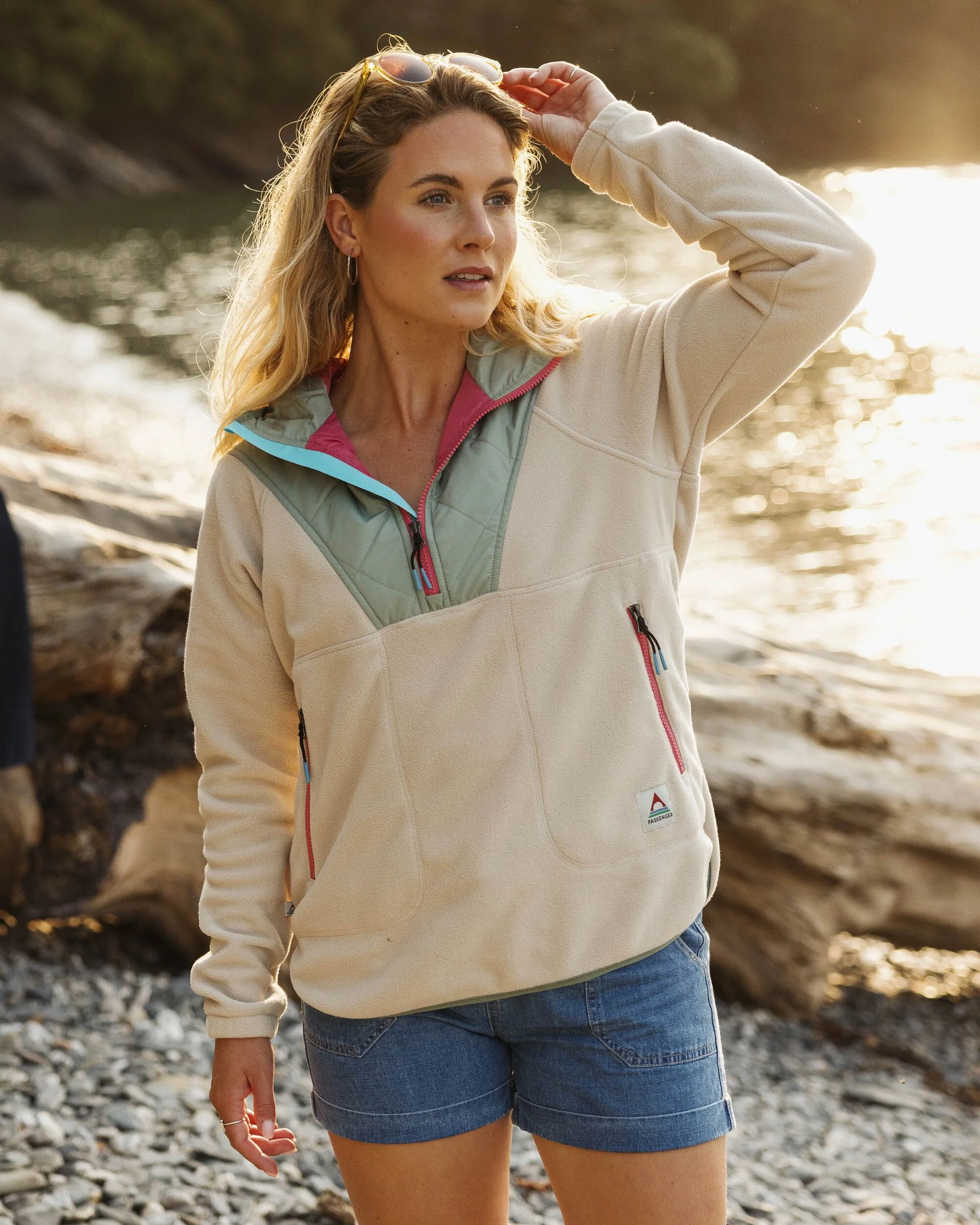 Juana Polar Hooded Fleece - Oatmeal - Image 3