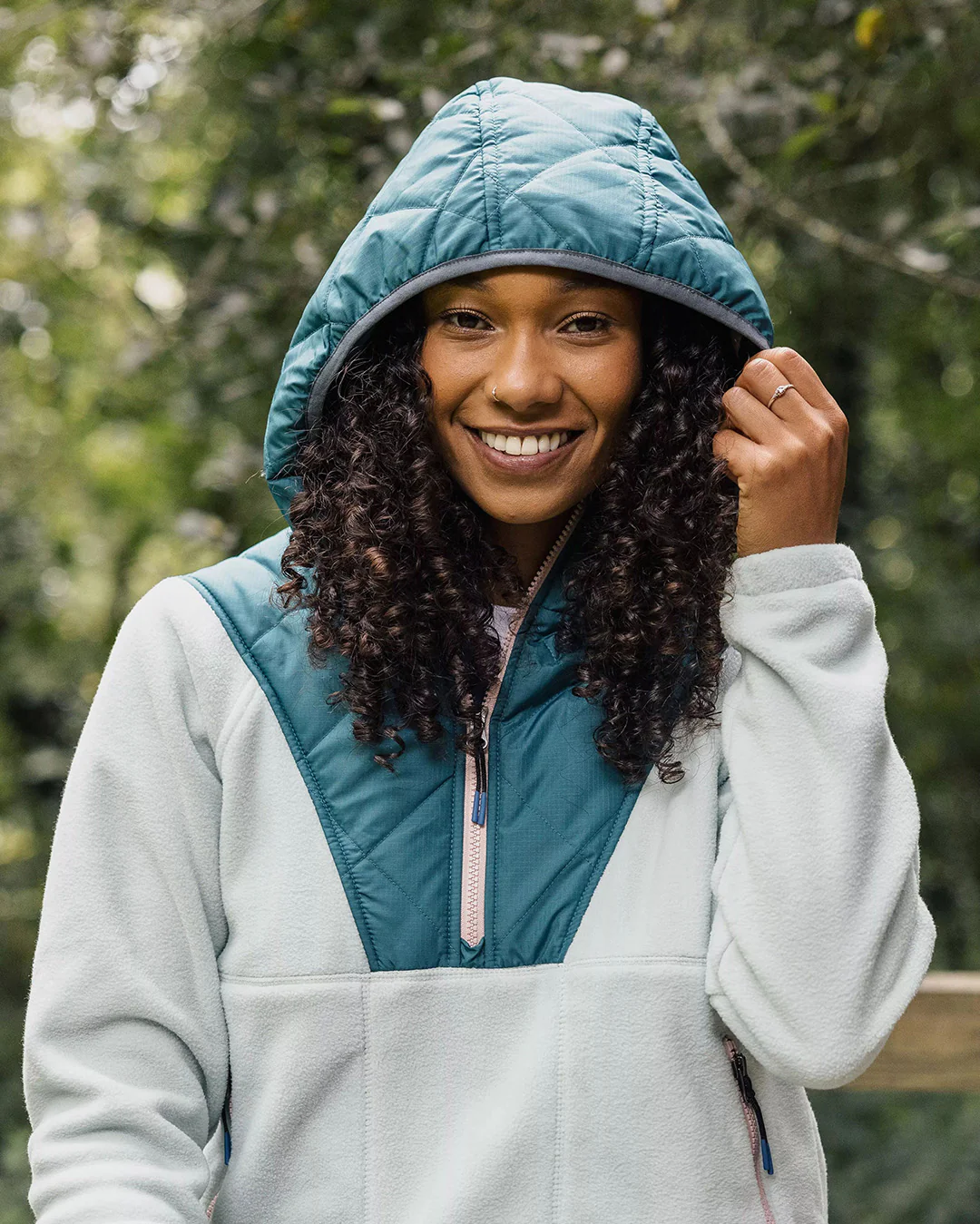 Juana Polar Hooded Fleece - Surf Spray - Image 4