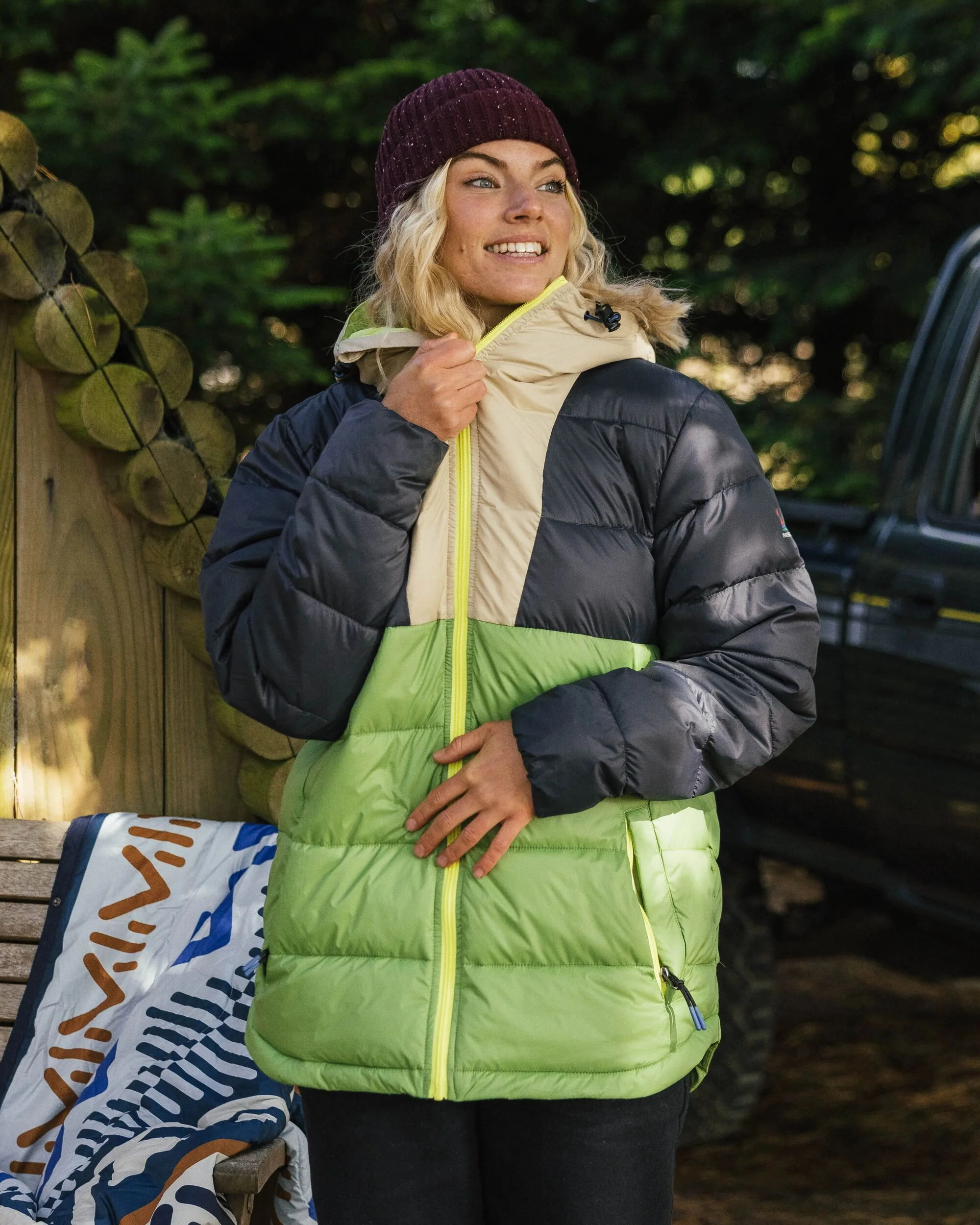 Kai Insulated Jacket - Charcoal - Image 4