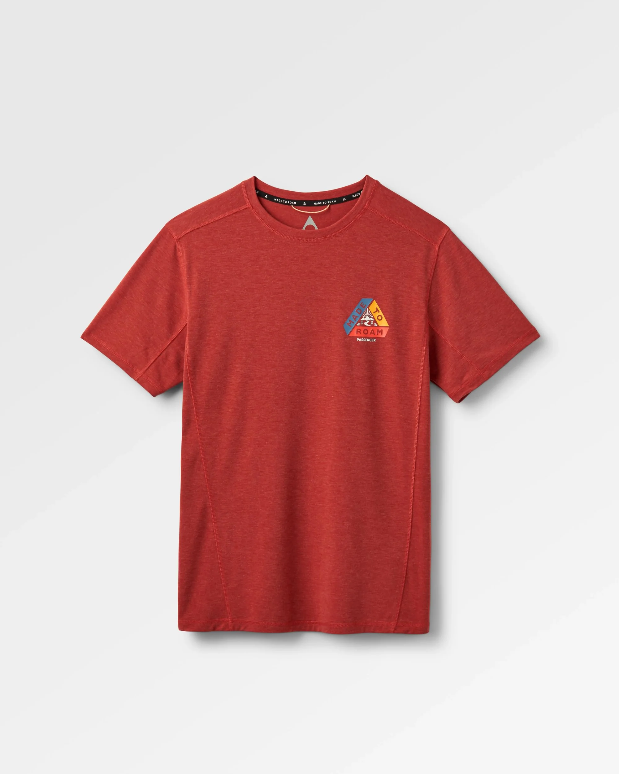 Kirkwood Textured Active T-Shirt - Red Ochre - Image 2