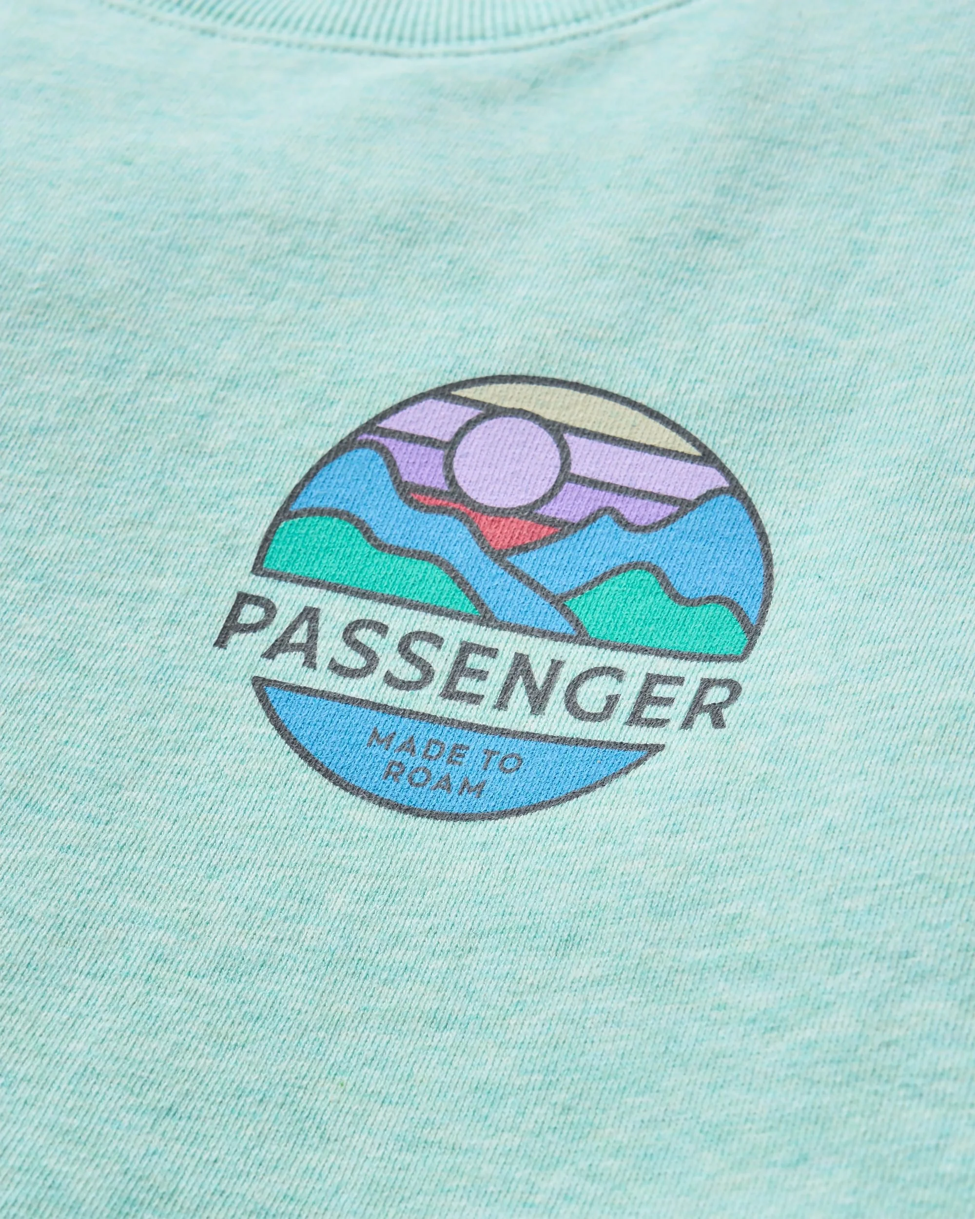 Laidback Organic Cotton Sweatshirt - Aqua Marl - Image 6