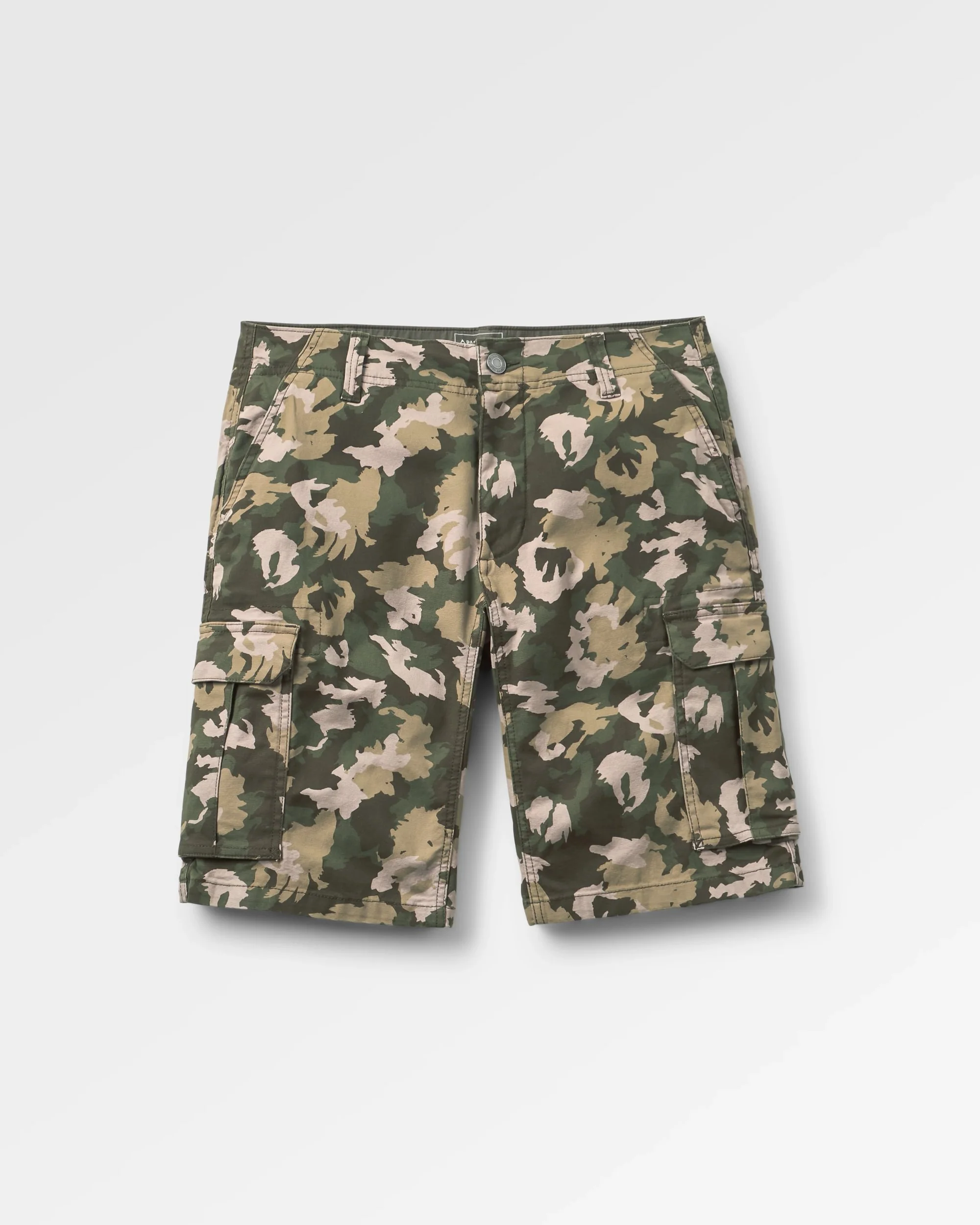 Lakeside Cargo Cotton Short - Woodland Camo Khaki - Image 2