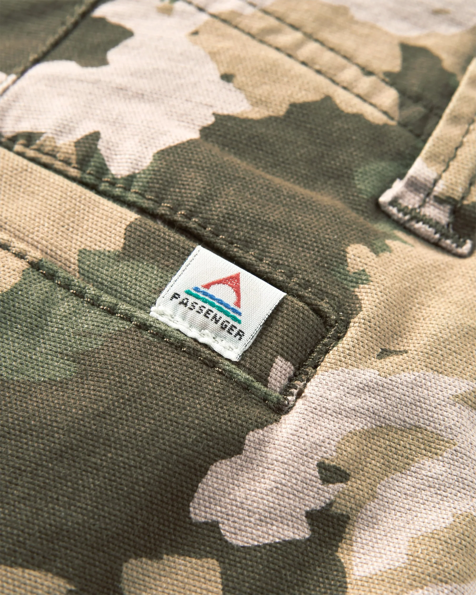 Lakeside Cargo Cotton Short - Woodland Camo Khaki - Image 8