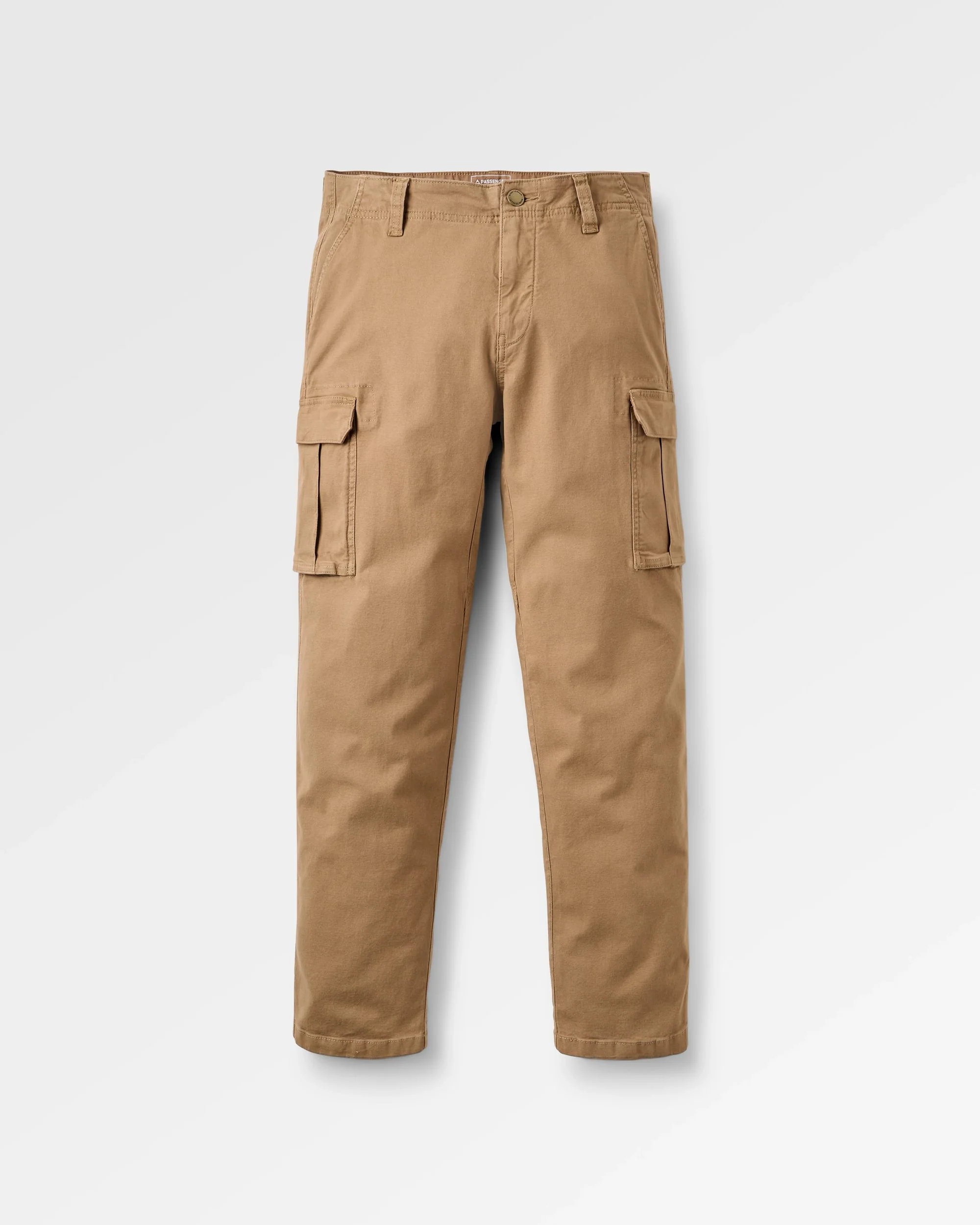 Lakeside Cargo Cotton Trouser - Caramel - Image 2