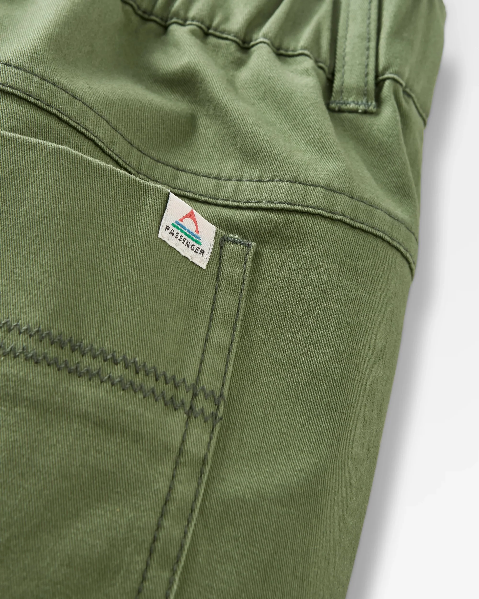 Lani Organic Twill Long Short - Wild Green - Image 10
