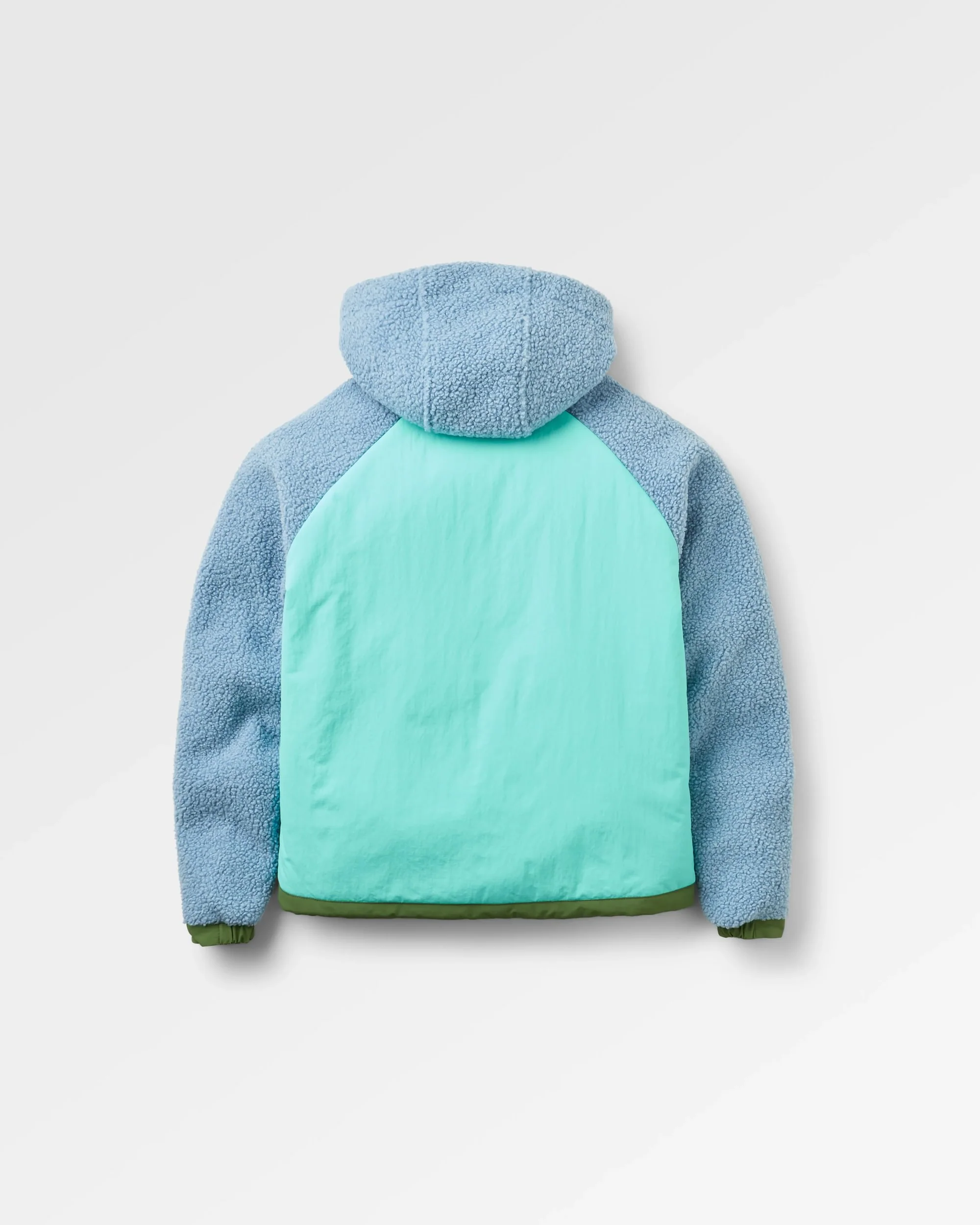 Lara Quilted Jacket - Faded Denim/Stem Green - Image 5
