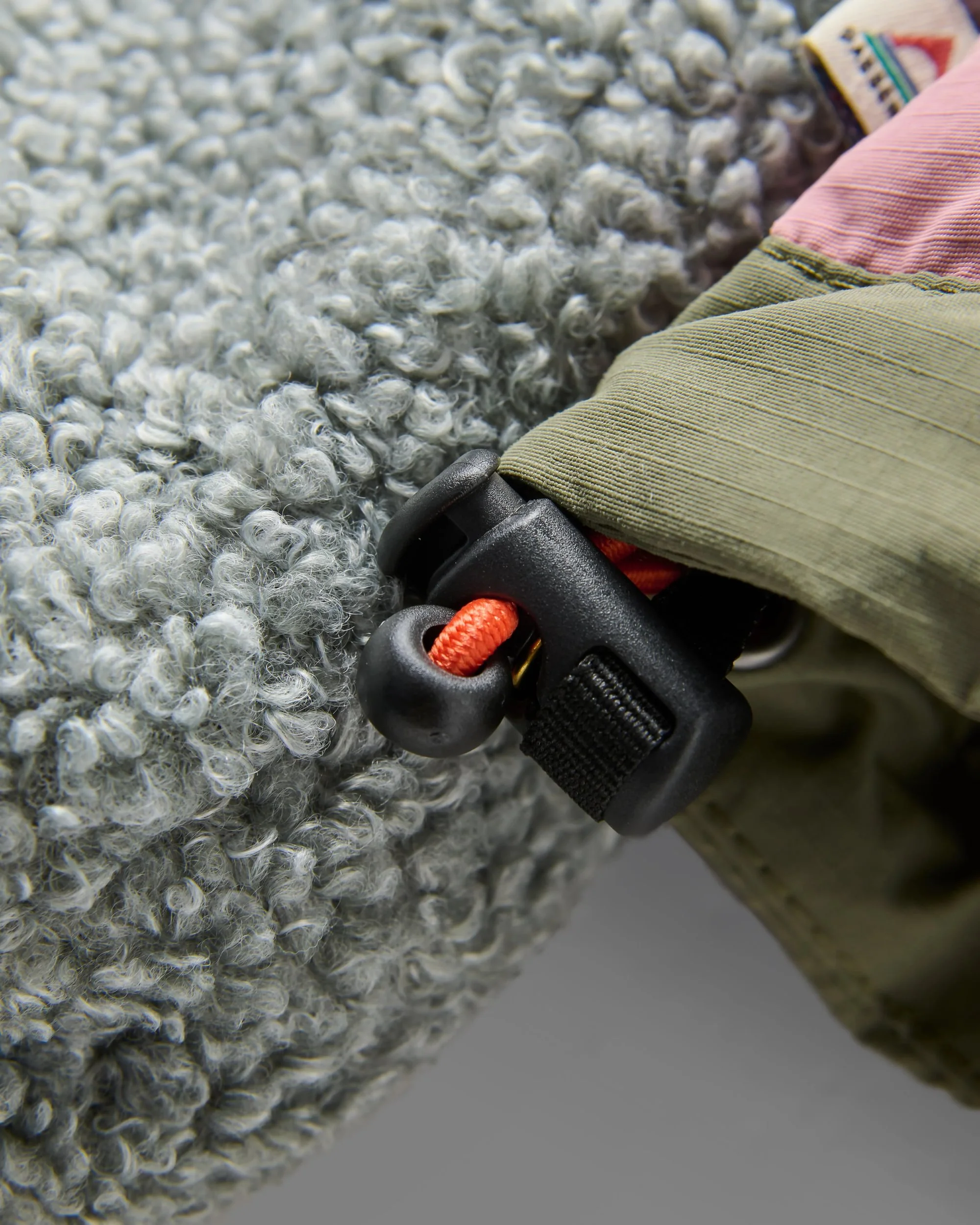 Lara Quilted Jacket - Grey Marl/Dusty Olive - Image 13