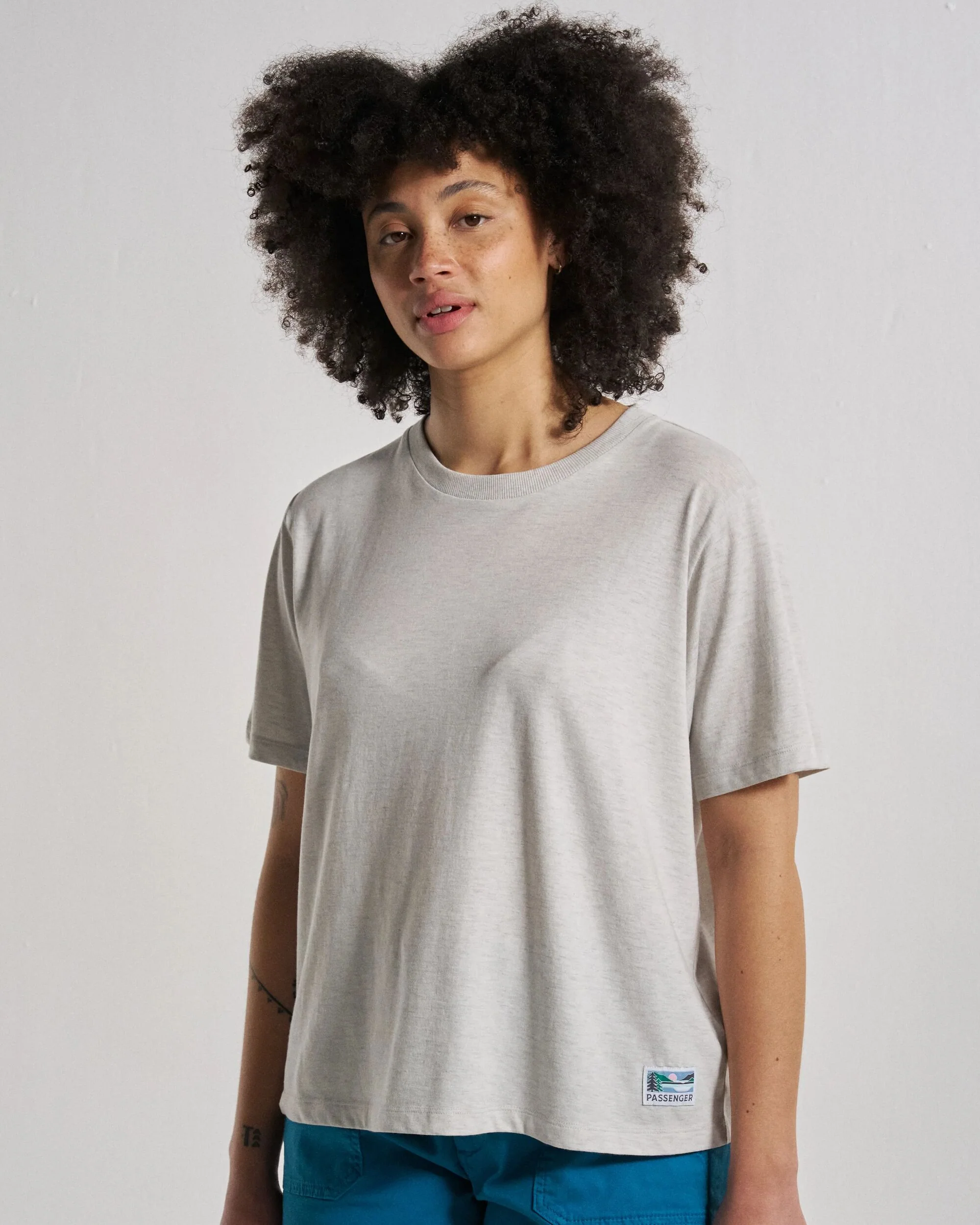 Legacy T-Shirt - Light Grey Marl - Image 3