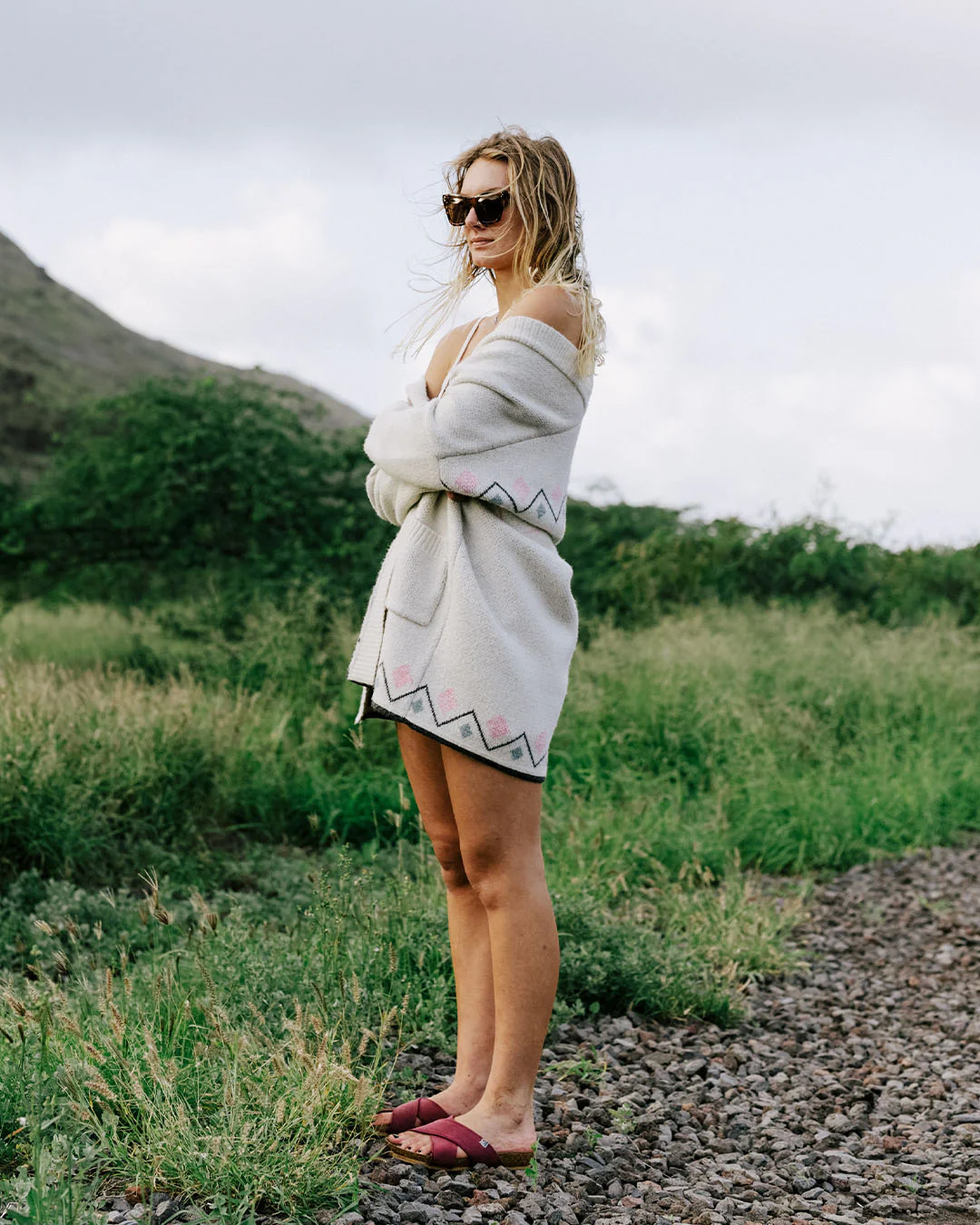 Leif Yarn Cardigan - Off White - Image 9