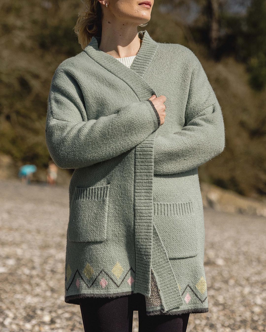 Leif Yarn Cardigan - Pistachio - Image 2