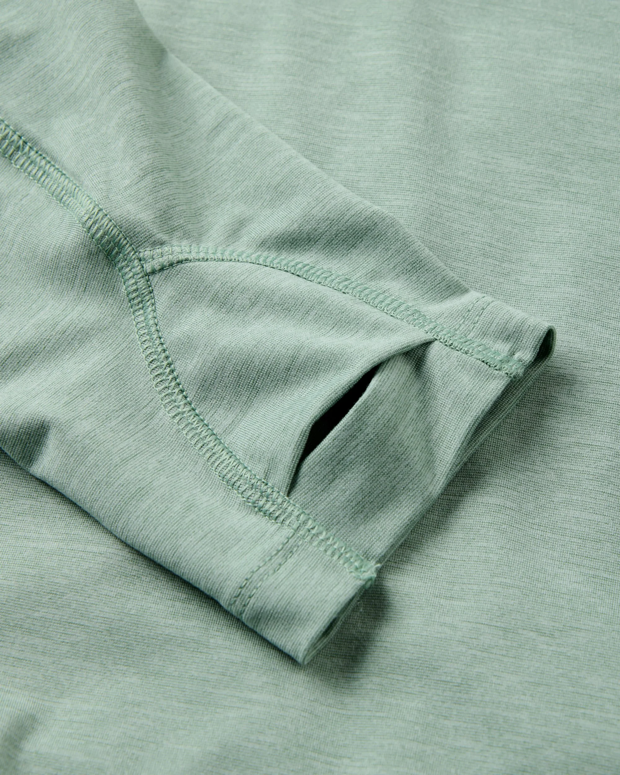 Light Ray Hooded UPF50 LS T-Shirt - Pistachio Marl - Image 5