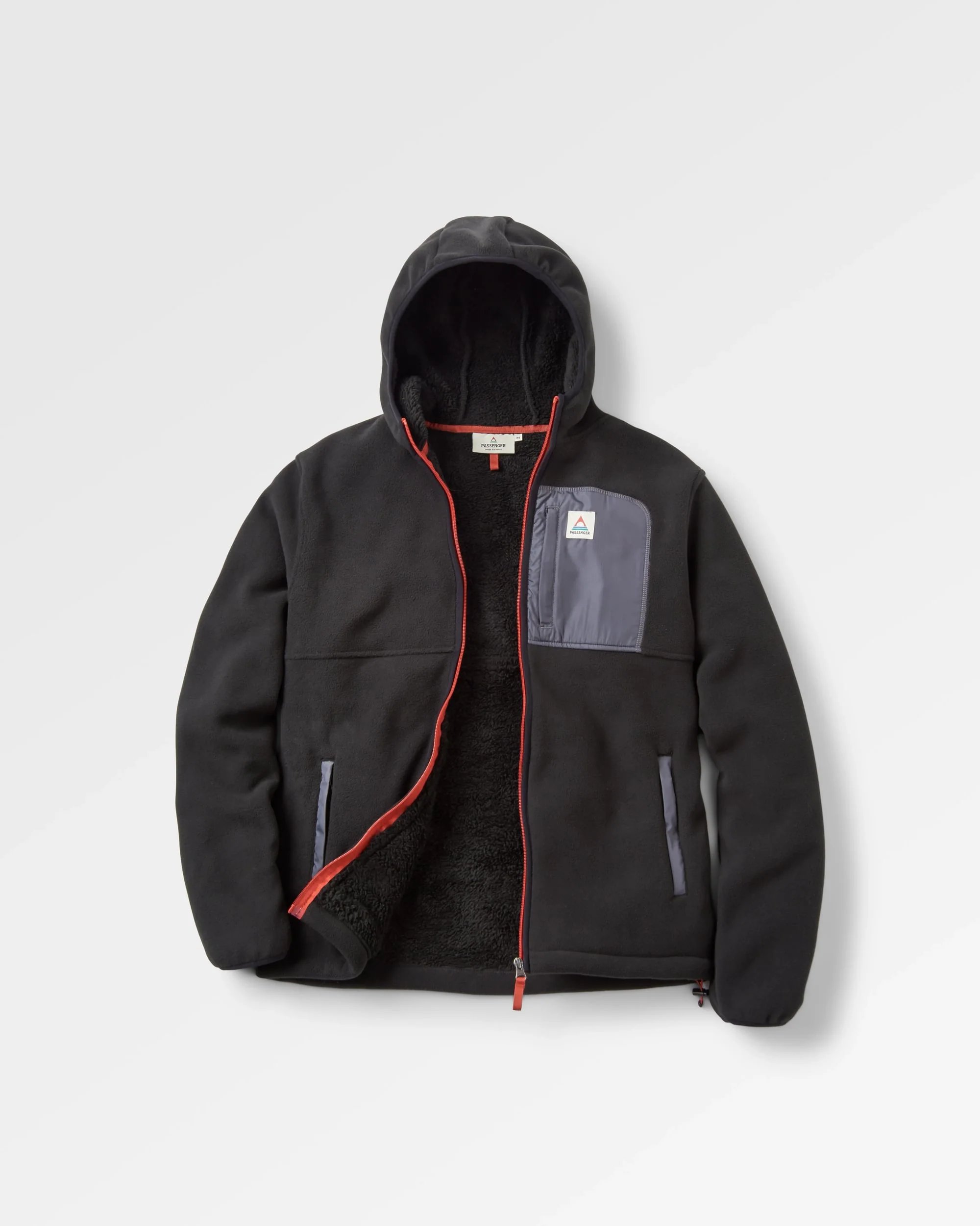 Loch Hooded Polar Fleece - Black - Image 2