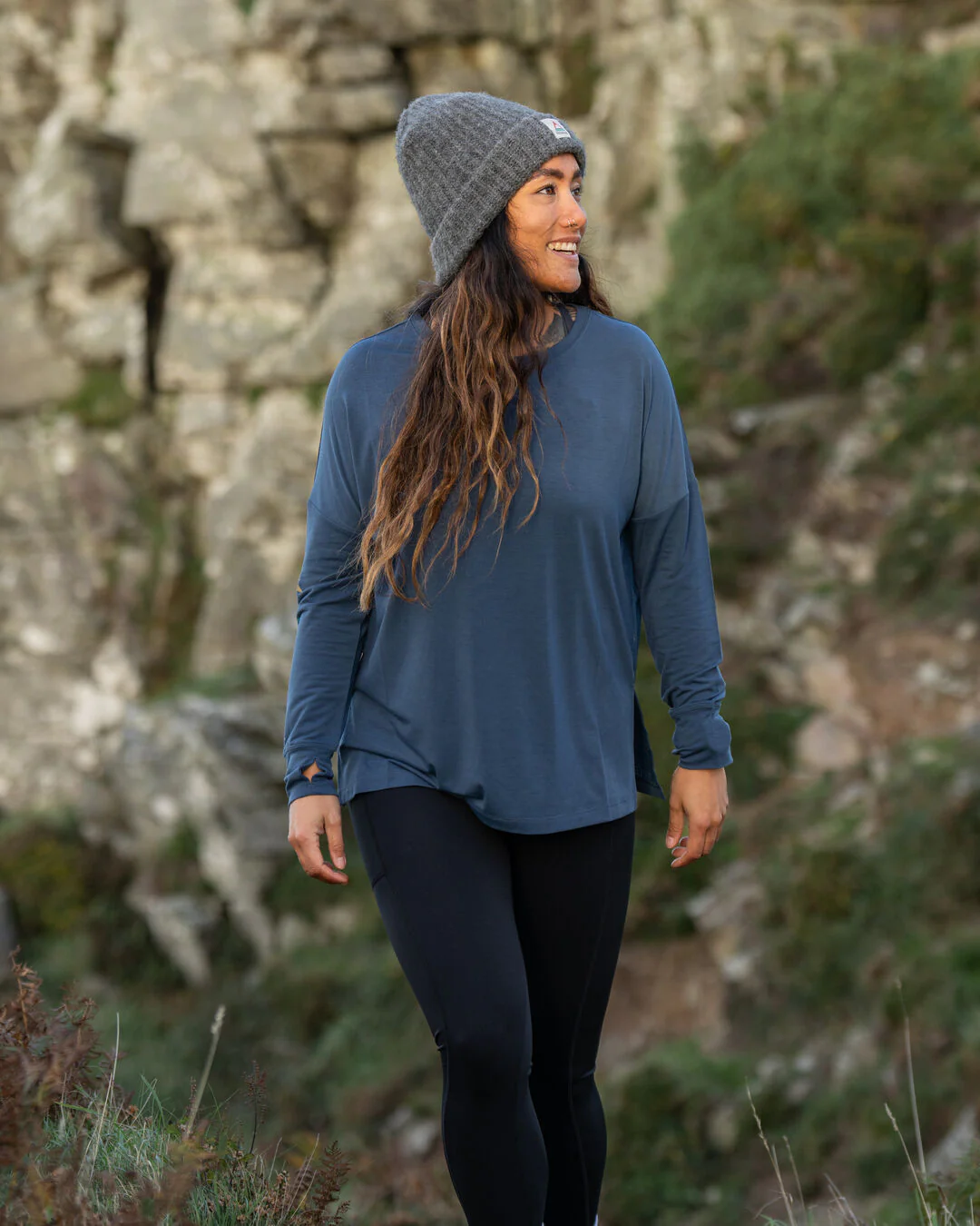 Lotus Active LS Top - Dark Denim - Image 5