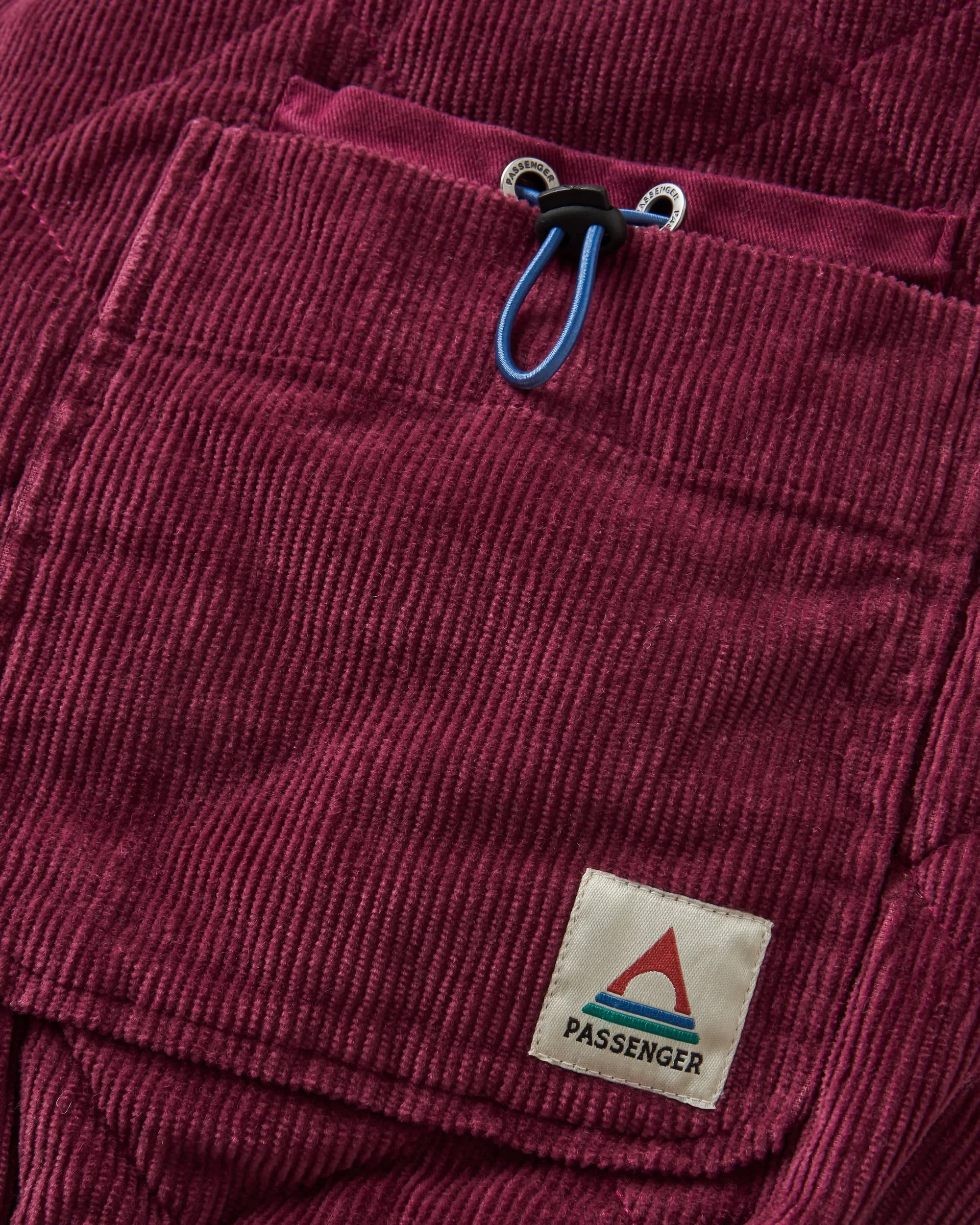 Lucia Quilted Cord Jacket - Fig - Image 2