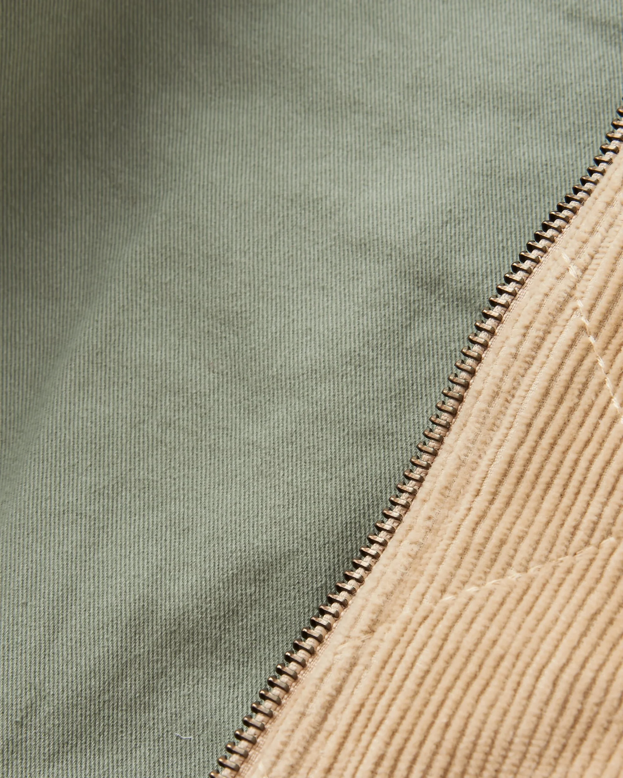Lucia Quilted Cord Jacket - Stone/Pistachio - Image 8