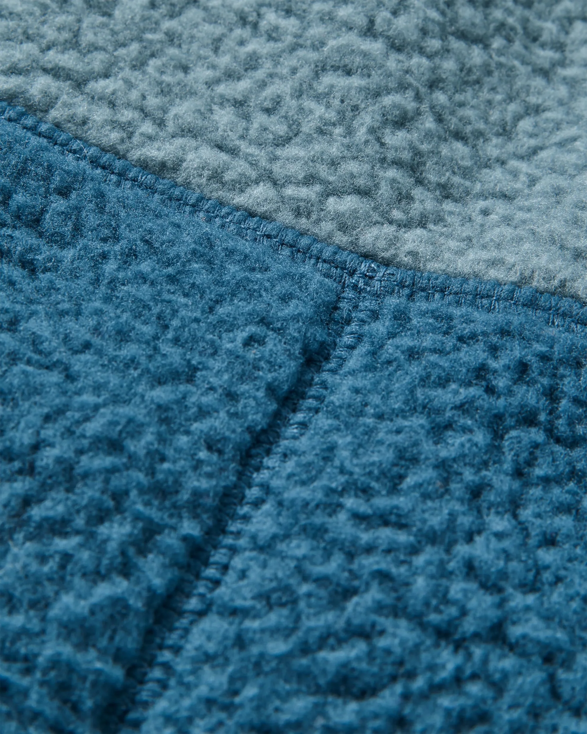 Maine 1/2 Zip Sherpa Fleece - Stormy Blue/Dark Denim - Image 5