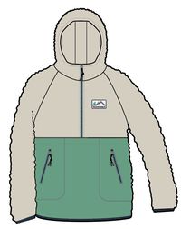Maine 1/2 Zip Sherpa Fleece - Green Spruce - Image 7