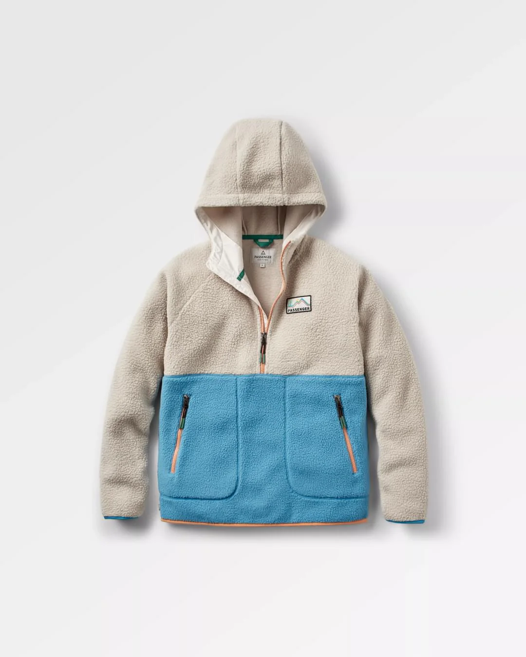 Maine 1/2 Zip Sherpa Fleece - Atlantic Blue - Image 2
