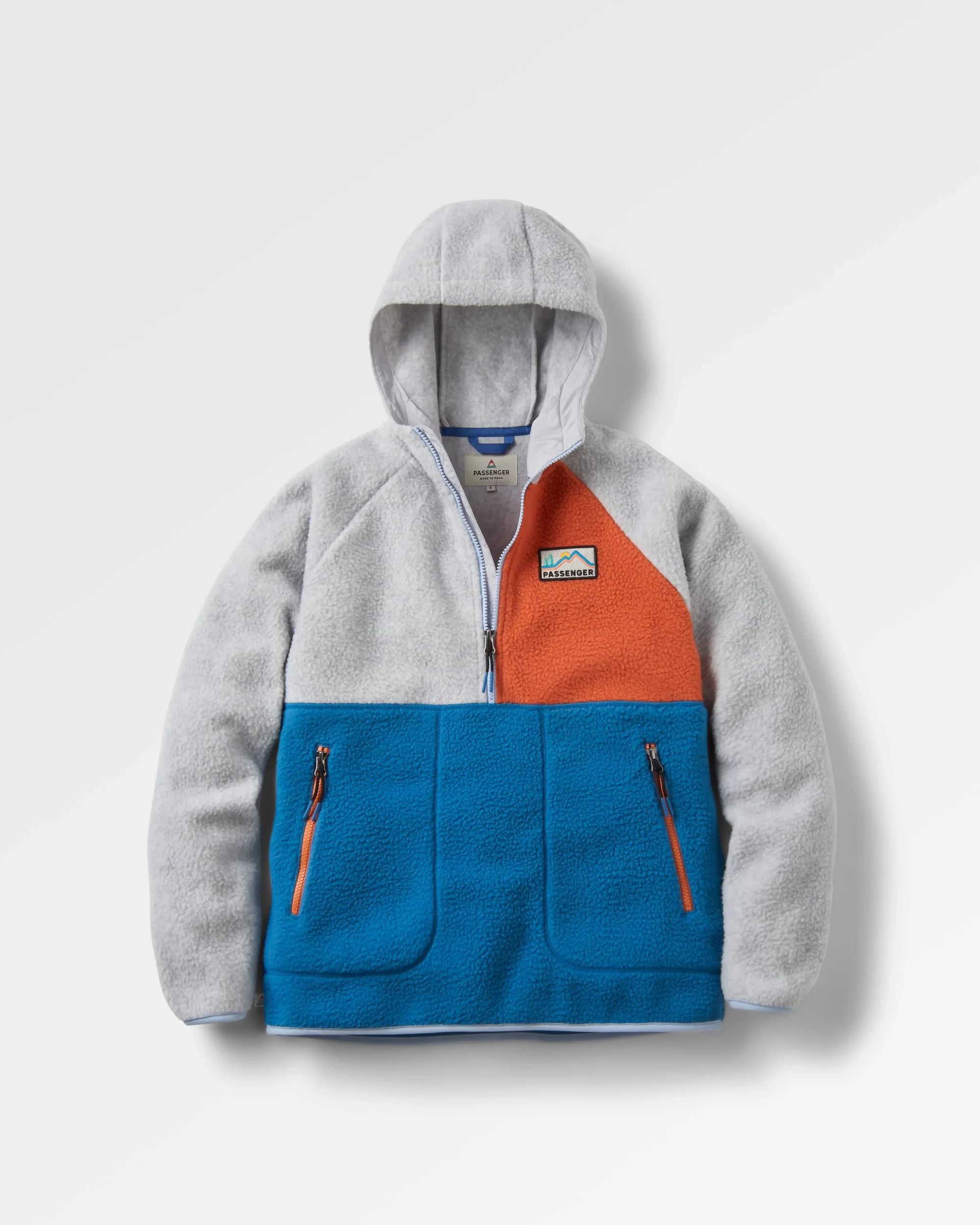 Maine 1/2 Zip Sherpa Fleece - Blue Steel - Image 2