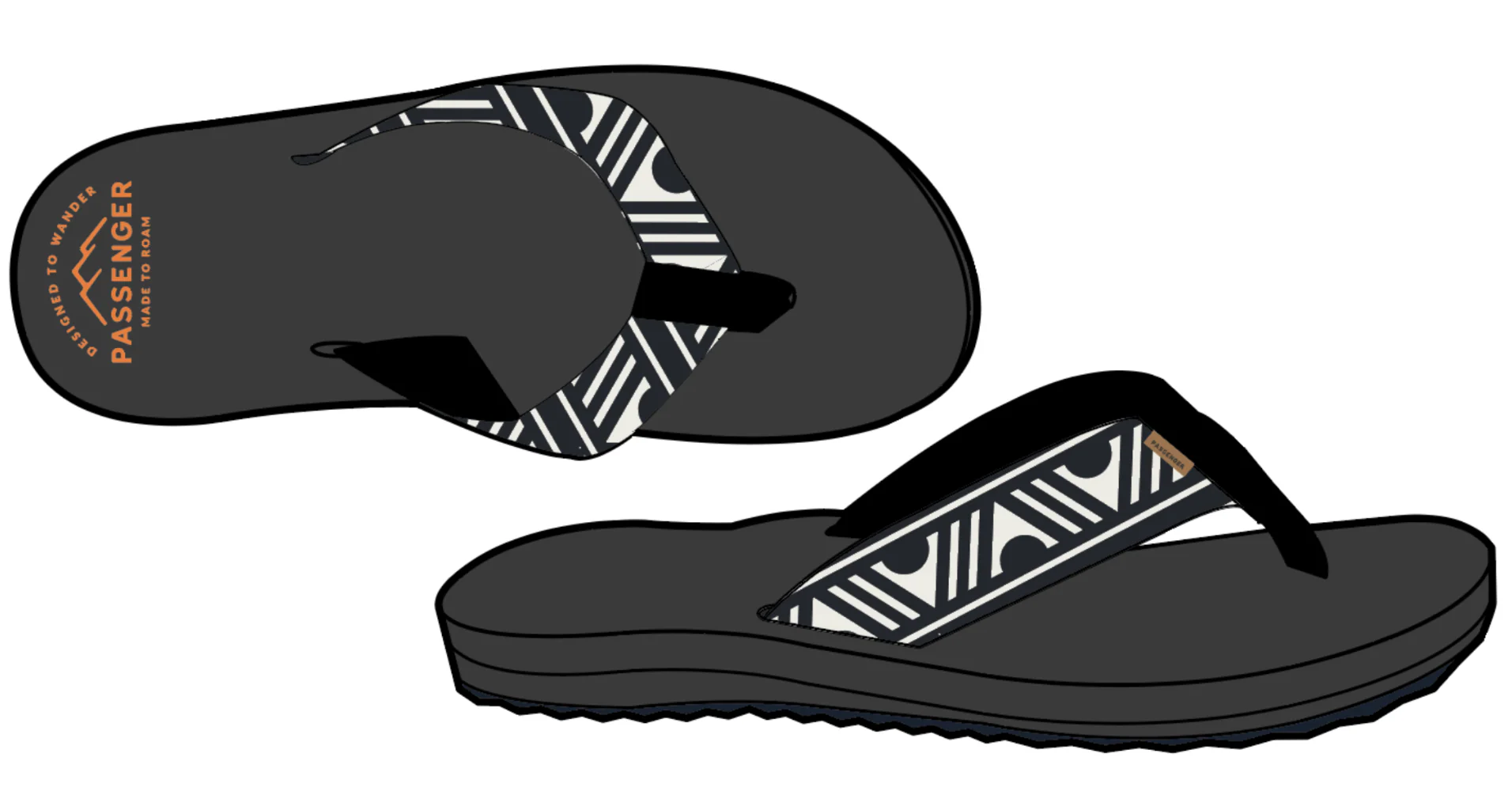 Malibu Flip Flop - Trail Monochrome - Image 11