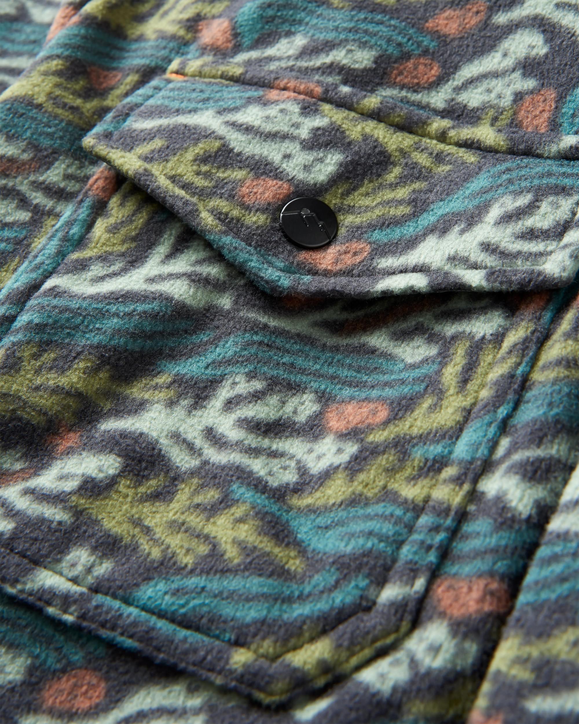Maple Polar Fleece Shirt - Ocean Current Black - Image 12