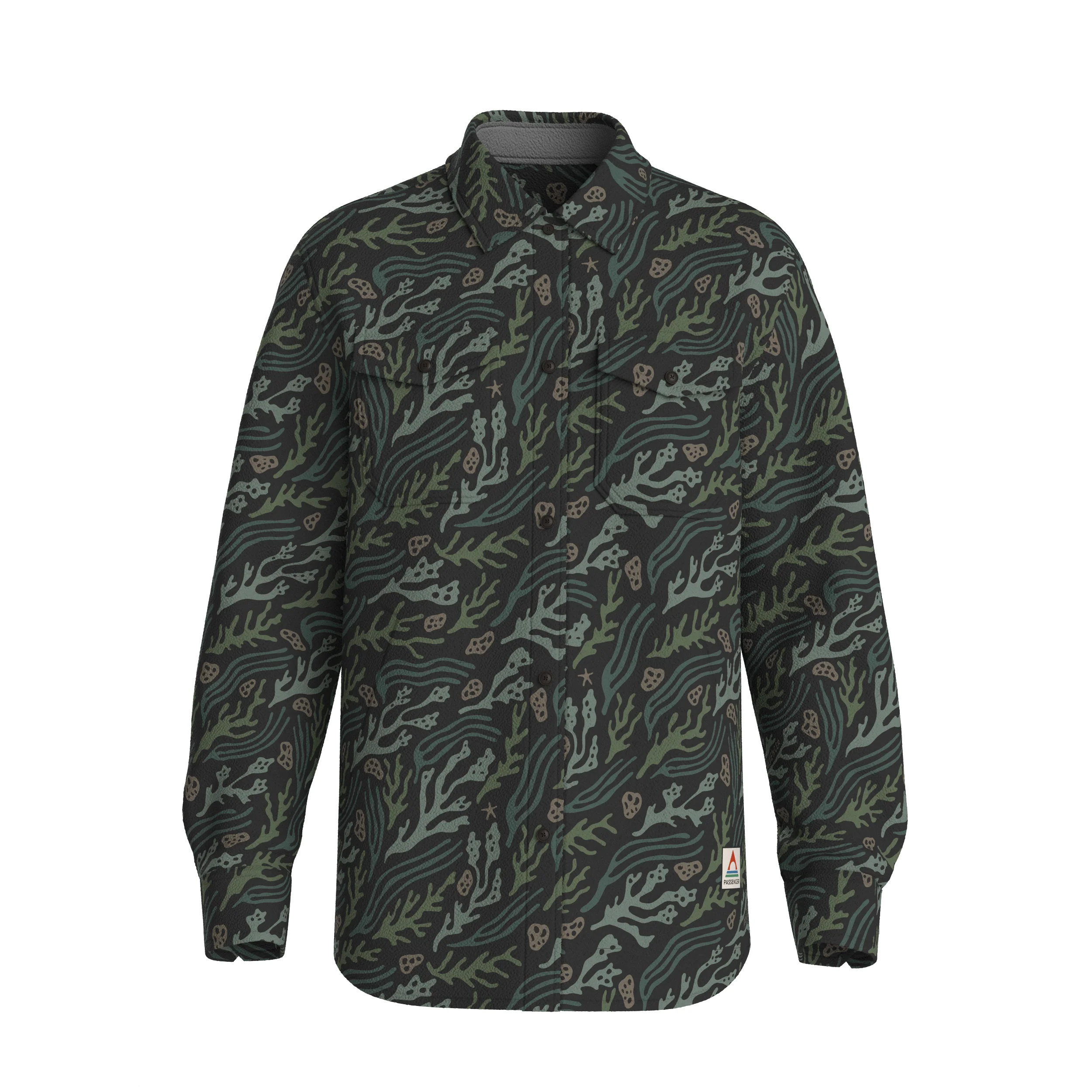 Maple Polar Fleece Shirt - Ocean Current Black - Image 16