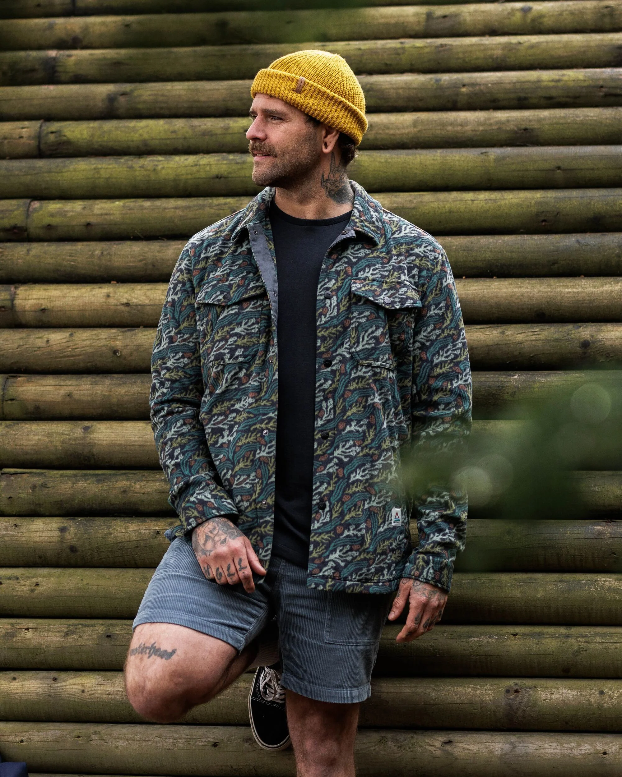 Maple Polar Fleece Shirt - Ocean Current Black - Image 5
