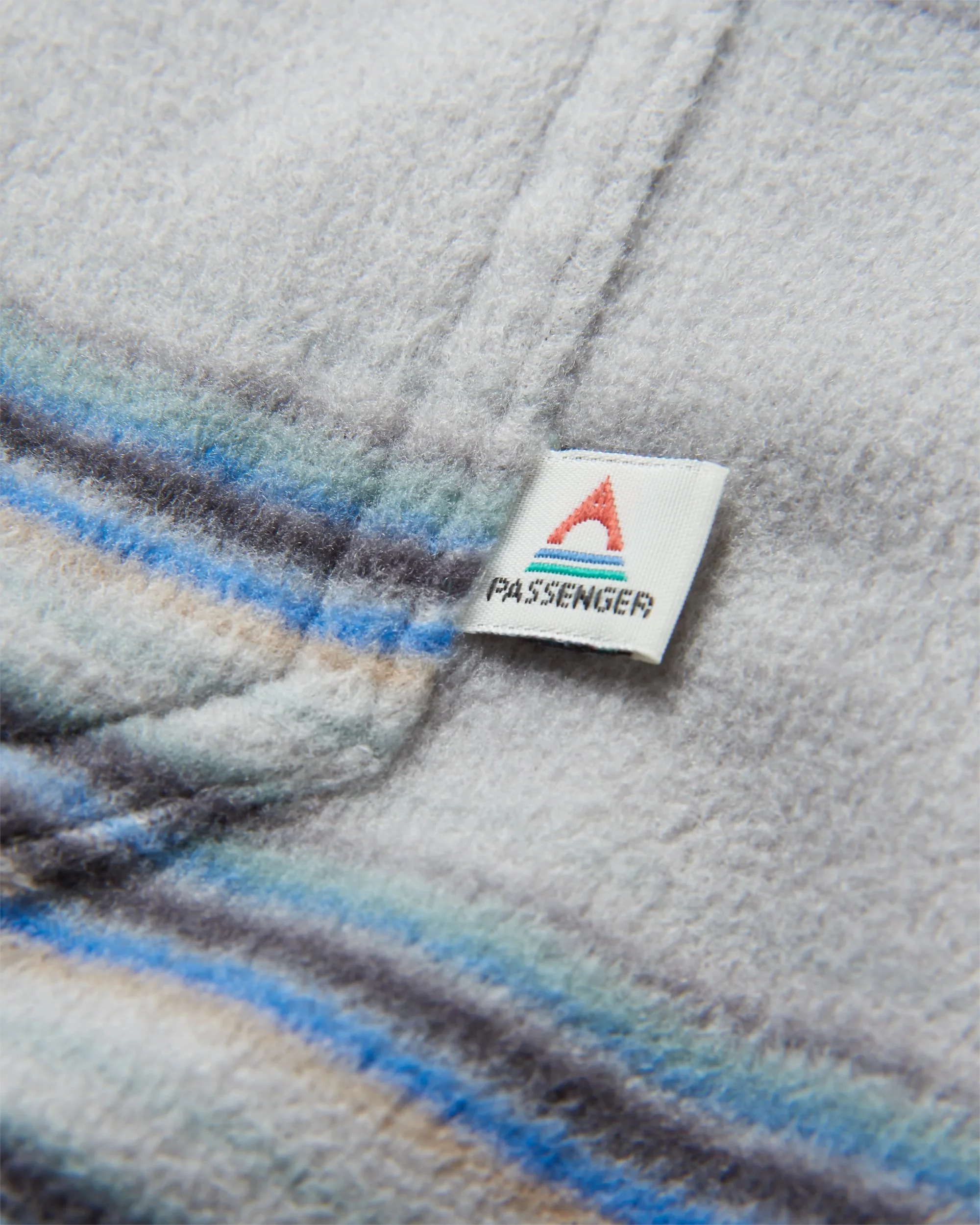 Maple Polar Fleece Shirt - Steel Grey Stripe - Image 4