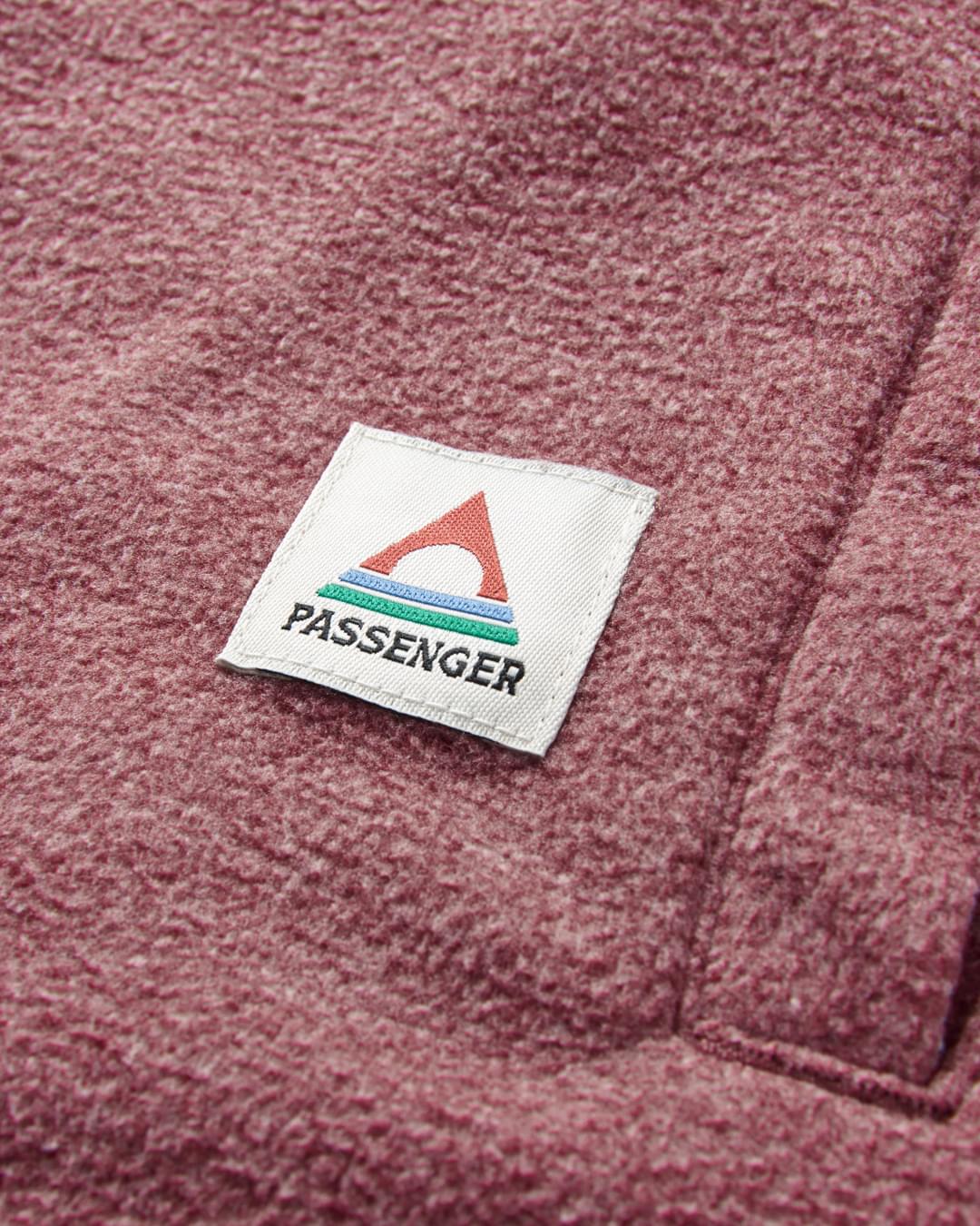 Maple Polar Fleece Shirt - Wine Marl - Image 4
