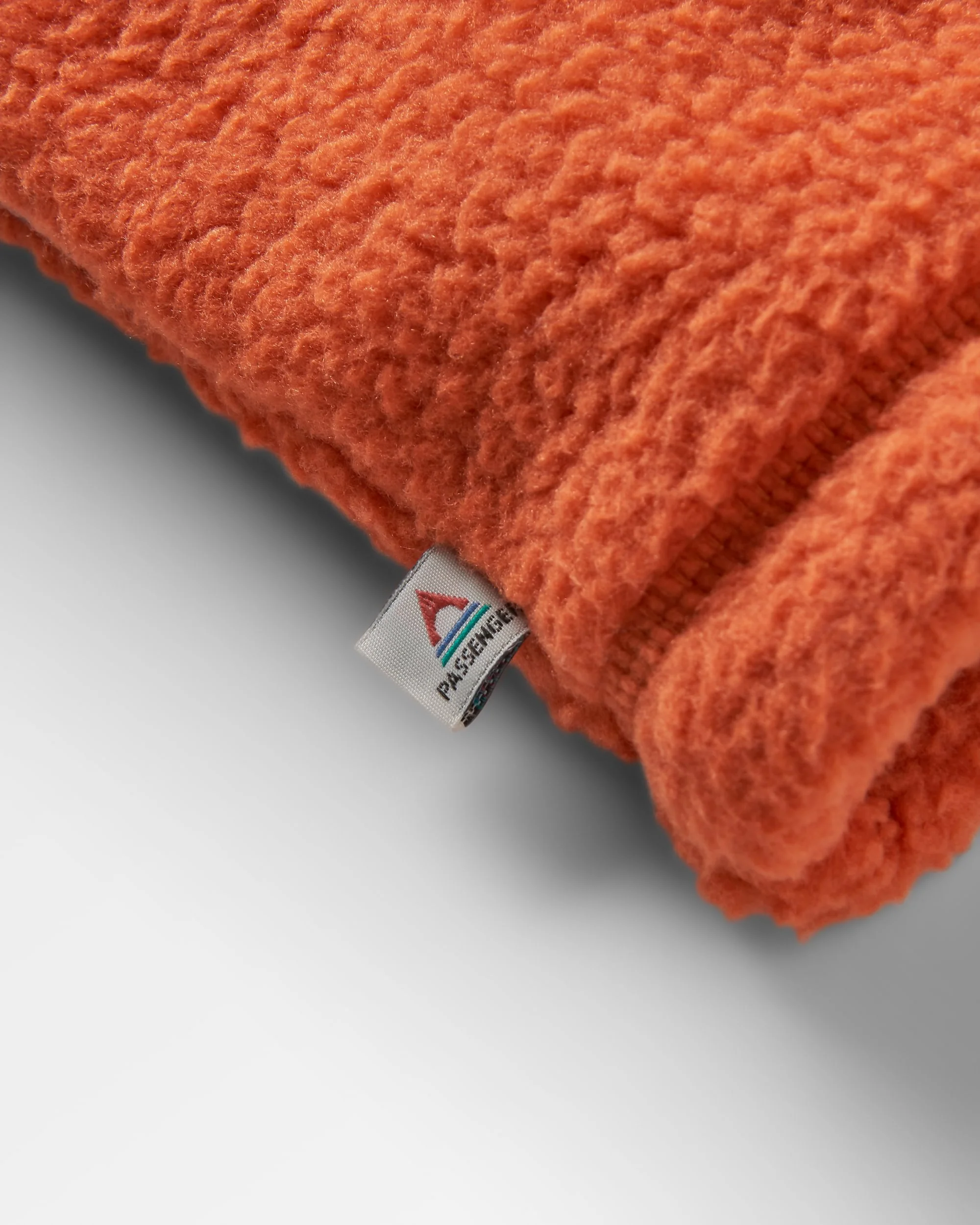 Maren 1/2 Zip Sherpa Fleece - Burnt Orange - Image 10