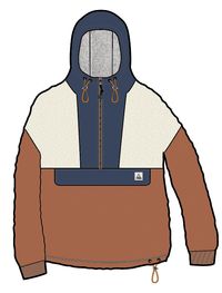 Maren 1/2 Zip Sherpa Fleece - Burnt Orange - Image 11