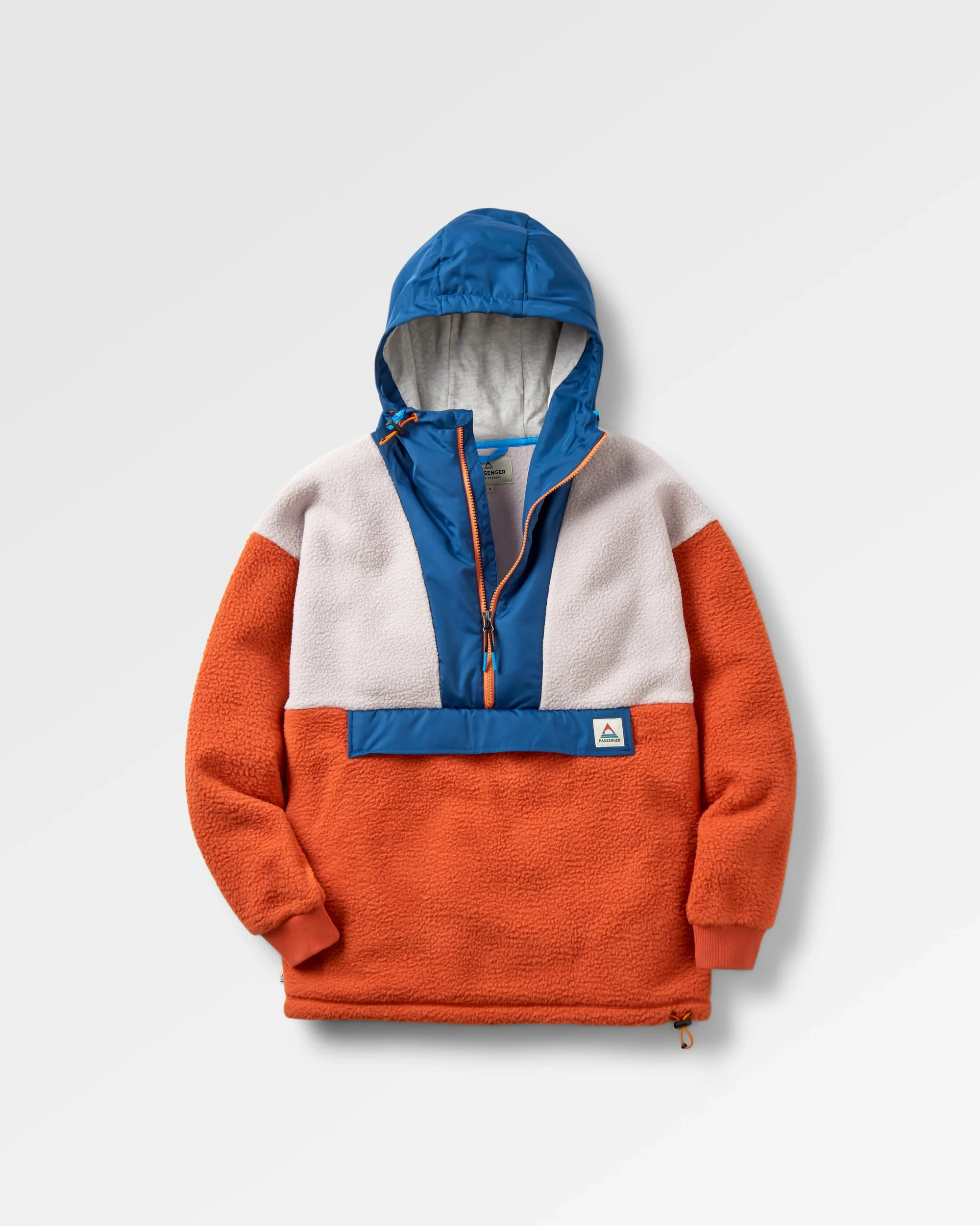 Maren 1/2 Zip Sherpa Fleece - Burnt Orange - Image 2