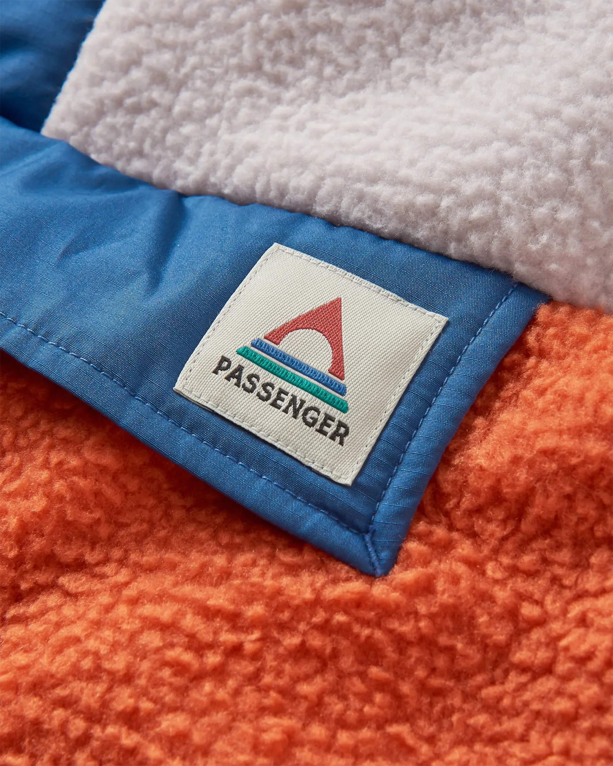 Maren 1/2 Zip Sherpa Fleece - Burnt Orange - Image 7