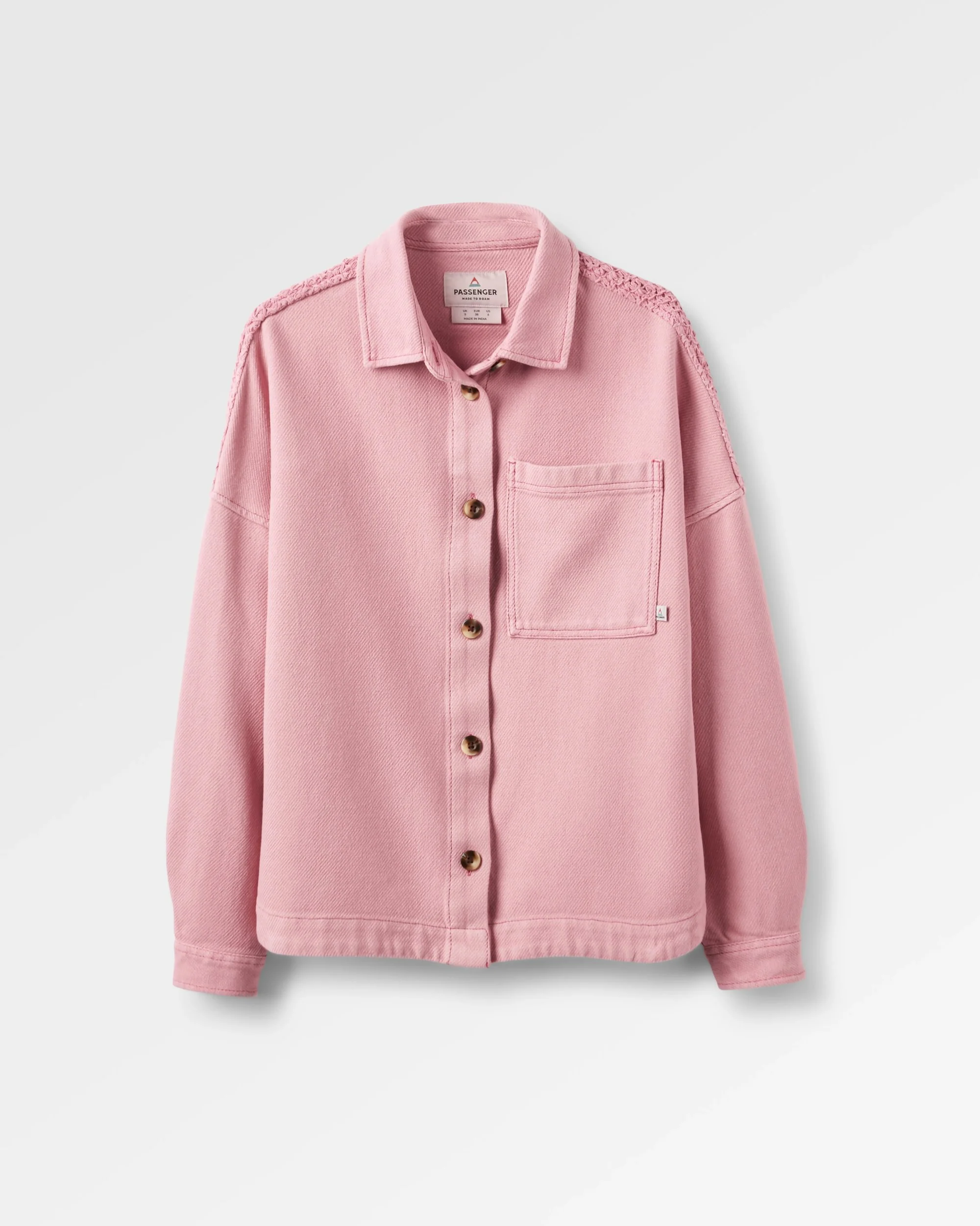 Maya Twill Overshirt - Pink Haze - Image 2