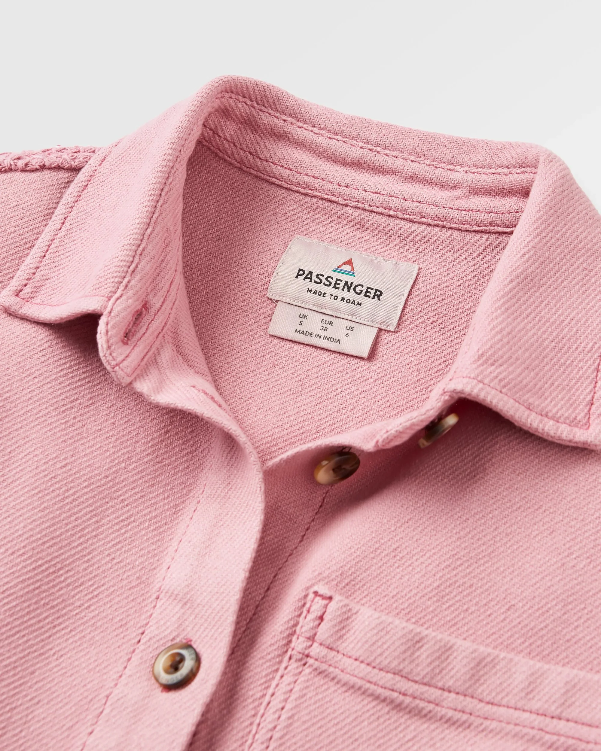 Maya Twill Overshirt - Pink Haze - Image 5
