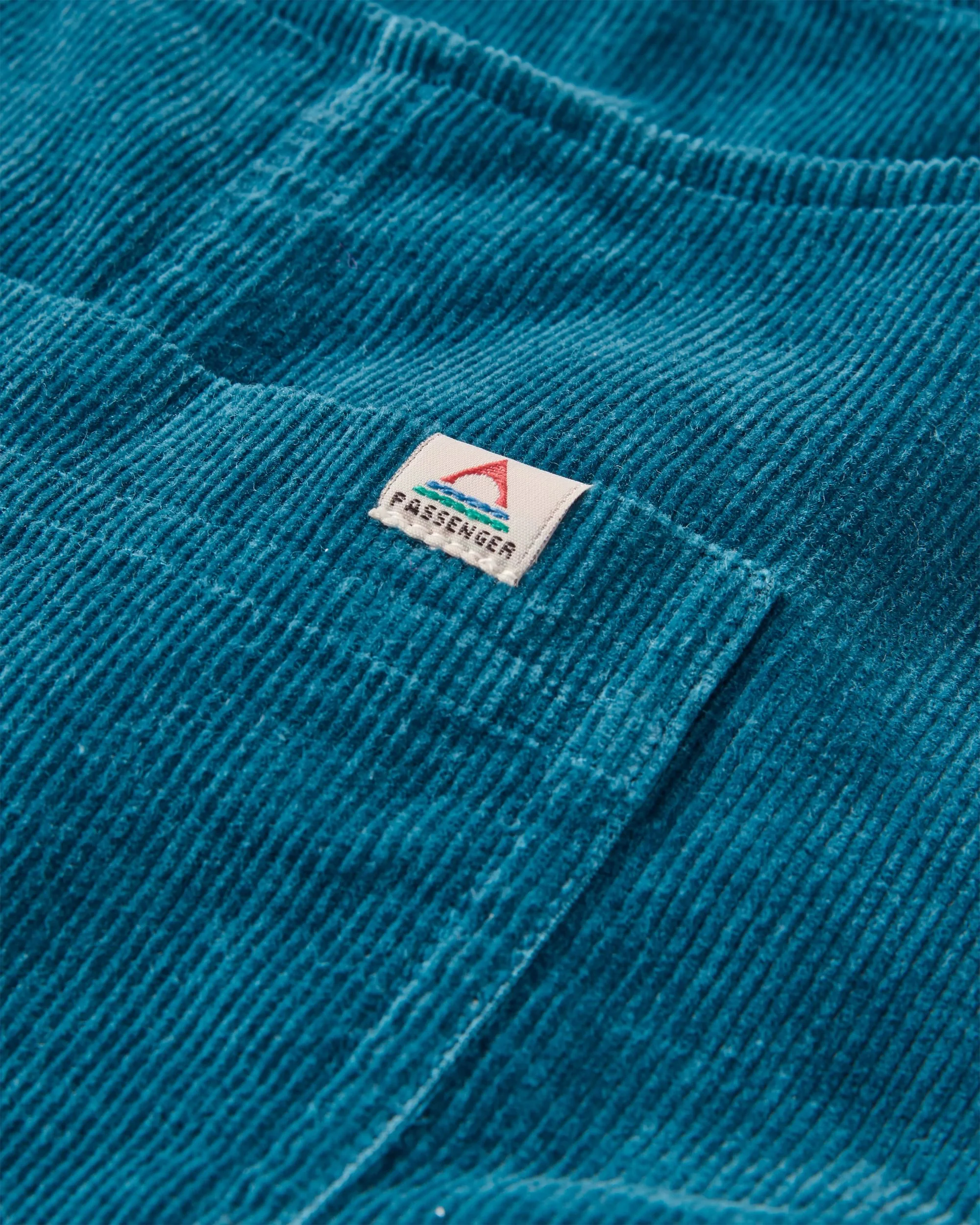 Meadows Organic Cotton Cord Dungarees - Tidal Blue - Image 7