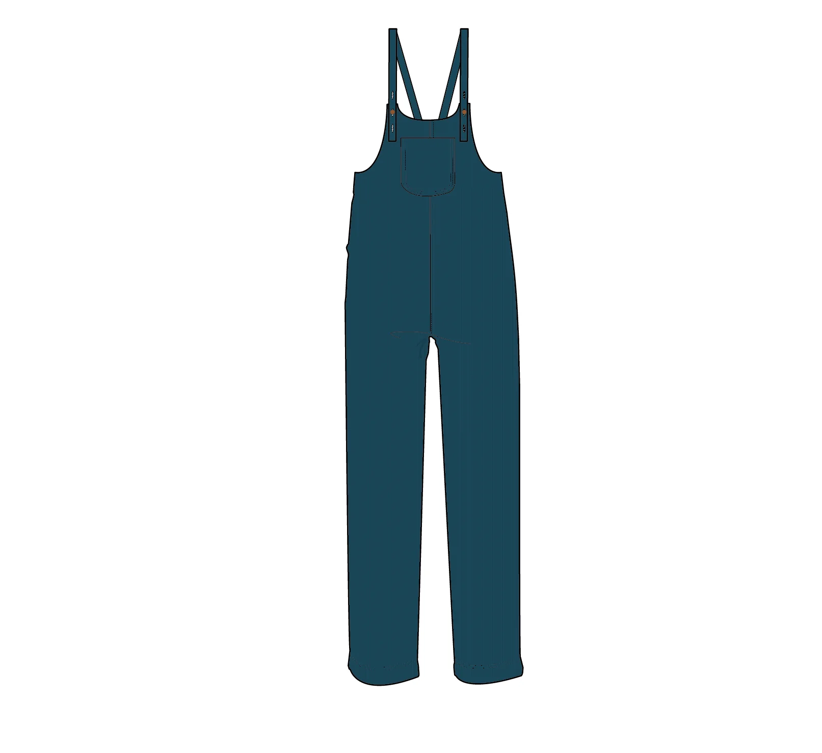 Meadows Organic Cotton Cord Dungarees - Tidal Blue - Image 9