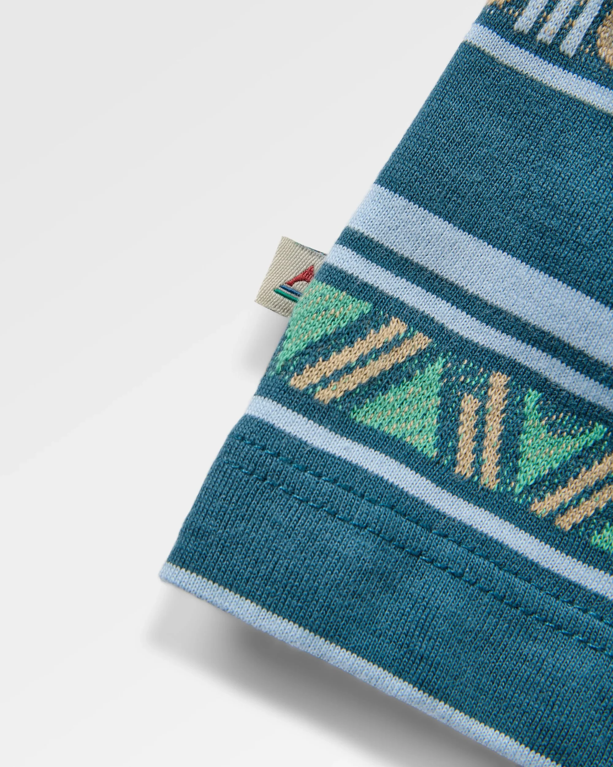 Mellower Jacquard T-Shirt - Geo Stripe Mediterranean - Image 4