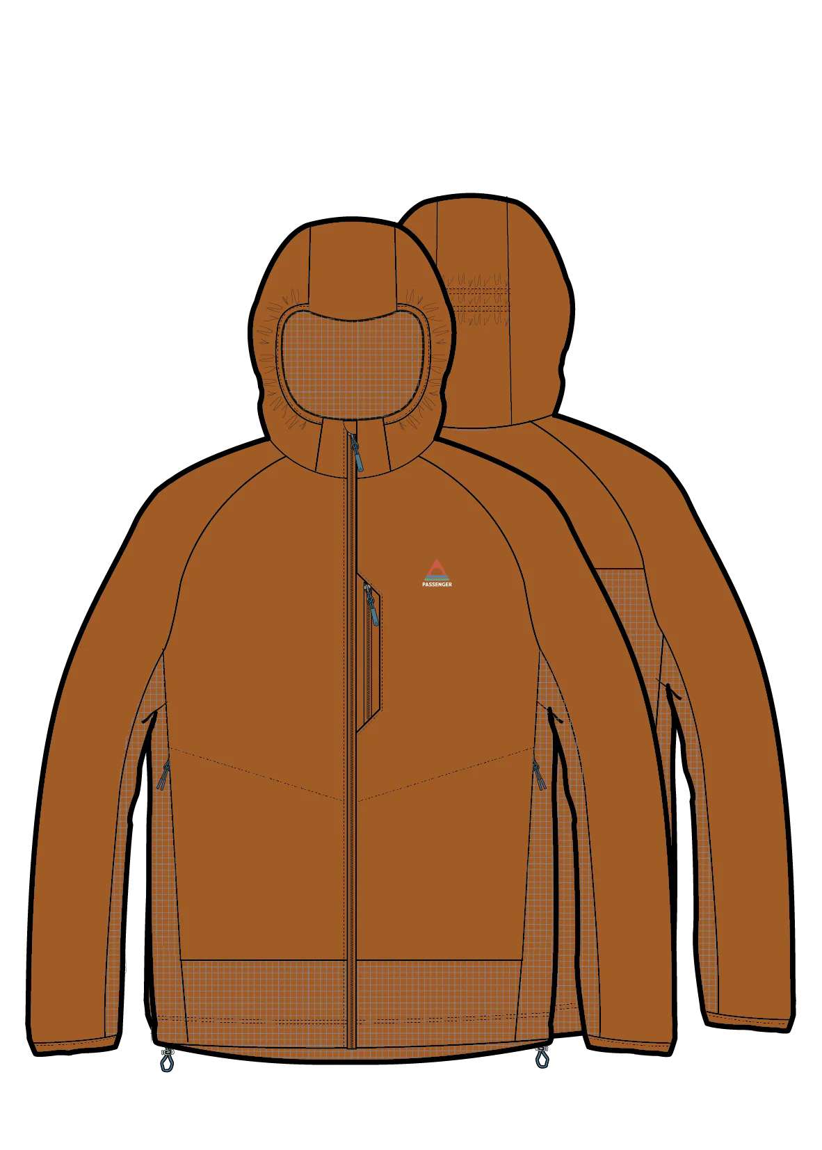 Men's Trailscape Lightweight Insulated Jacket - Retro Orange - Image 15