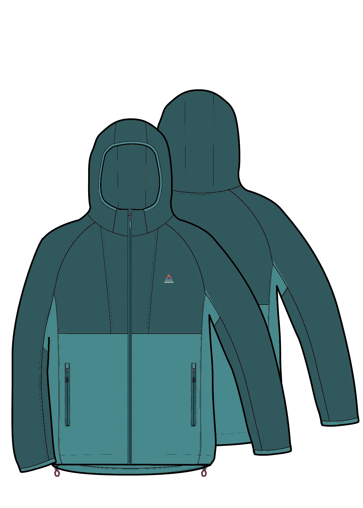 Trailscape Men's Lightweight Softshell Jacket - Mediterranean/ Ocean Teal - Image 9